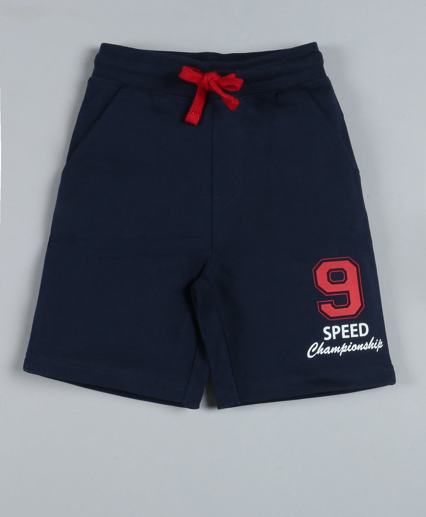 Plum Tree Boys Speed Print Shorts-NAVY