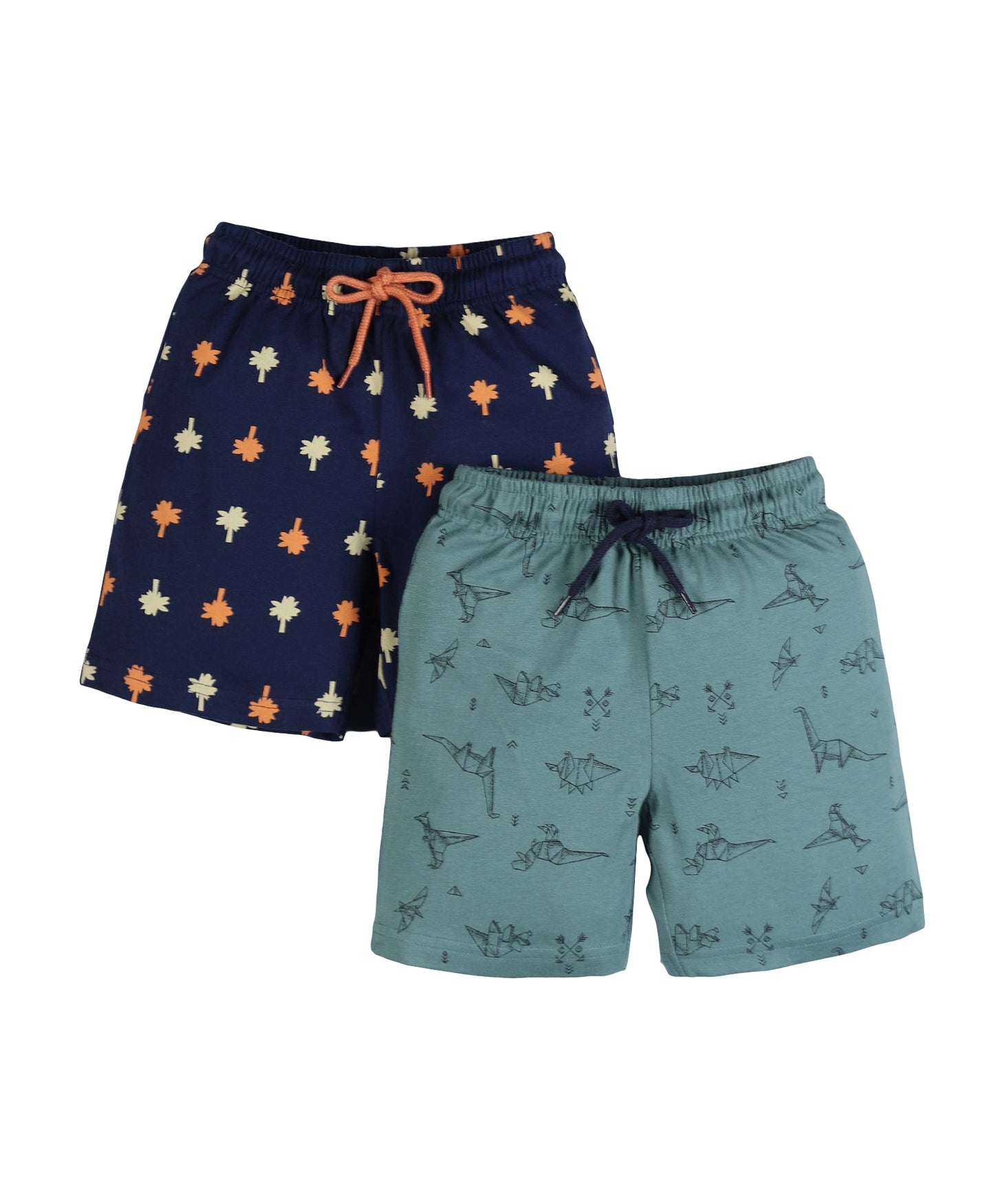 Plum Tree Boys Dinosaur Print shorts ( Pack of 2)