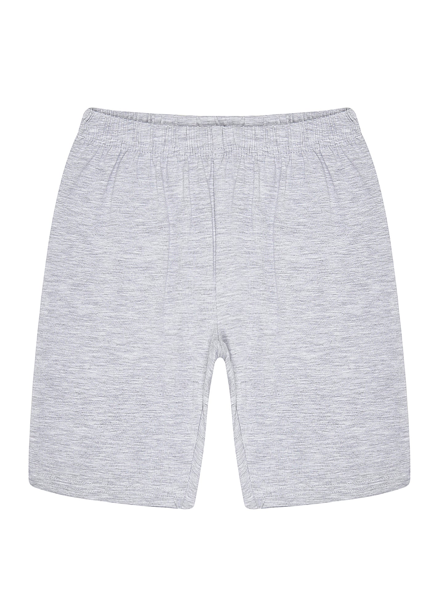 Girls Set of 3 soft lycra cotton Cycling Shorts-BLACK BLEACH MELANHE