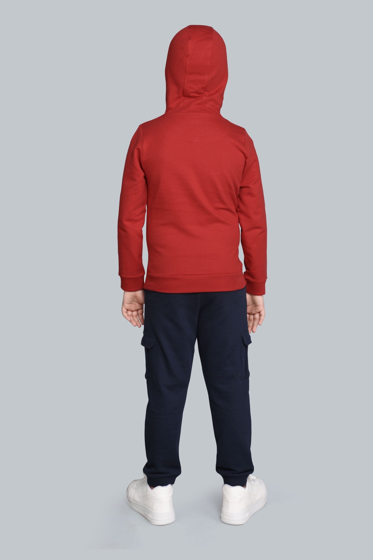 Boys Hooded Reversable Sequin Sweatshirt And Cargo Pocket Jogger Pants