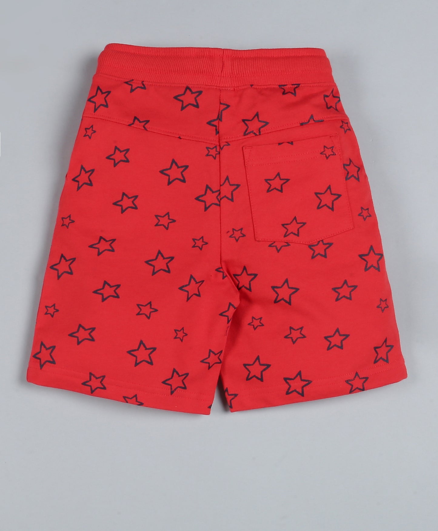 Plum Tree Boys Star Printed Shorts-RED