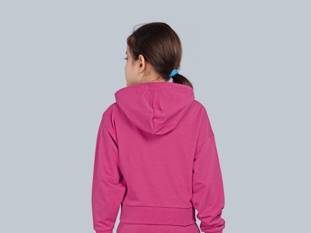 Girls Crop Hoodie Sweatshirt