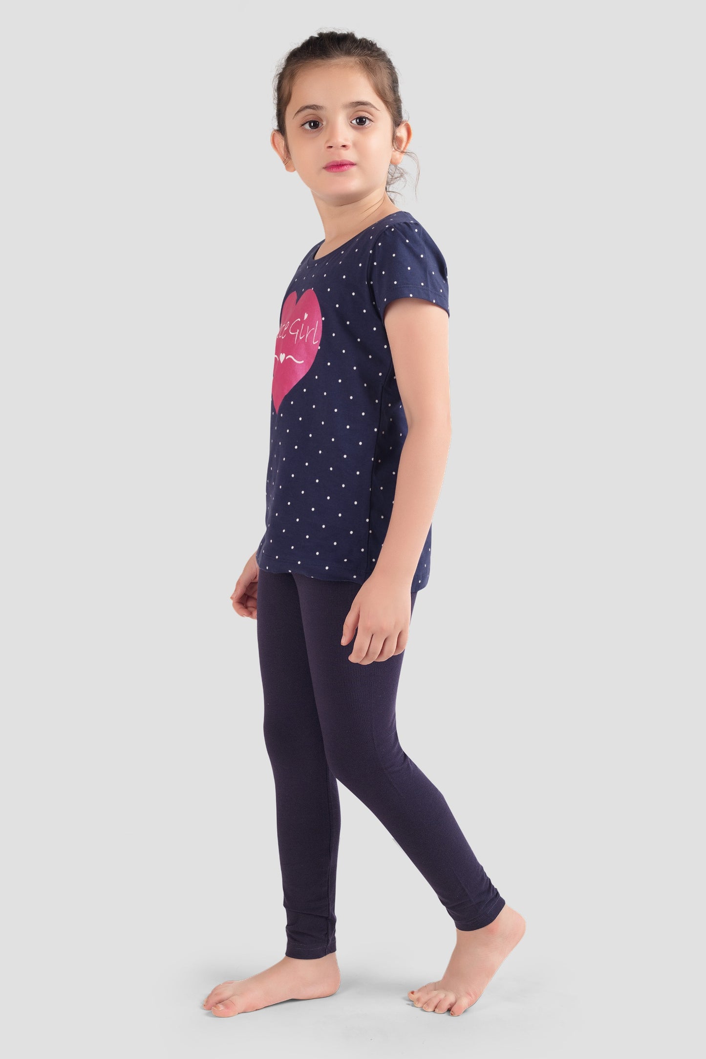 Girls Pure cotton All Over Printed Top and Leggings Set (Pack Of 4 ) - Multi