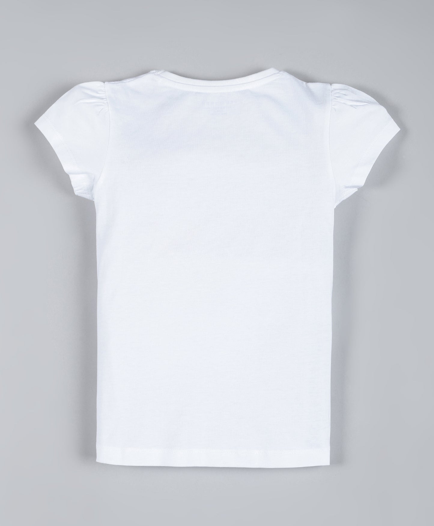 Plum Tree Girls Cute Print T-shirt ( Pack of 2)-PINK & OFF WHITE