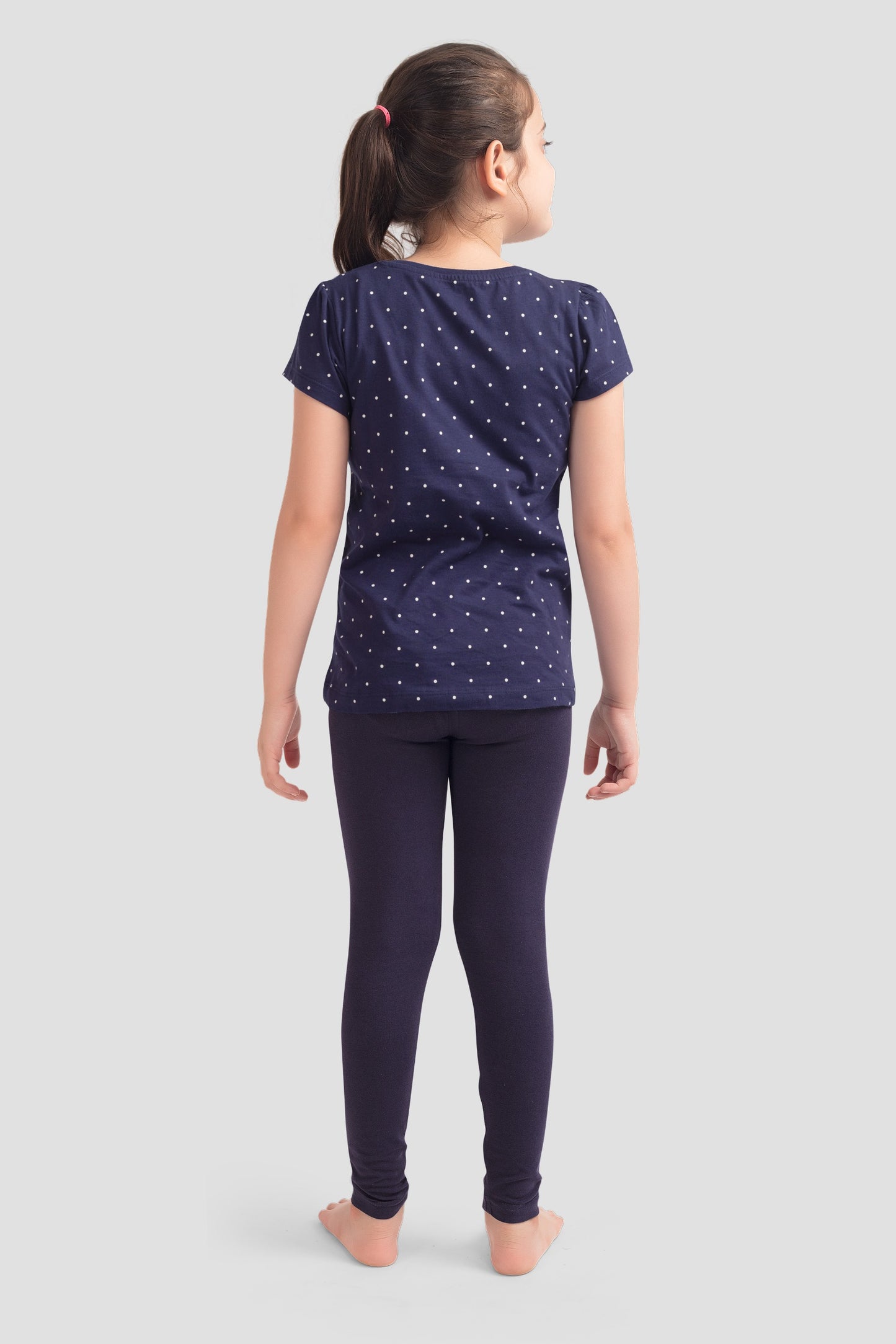Girls Pure cotton All Over Printed Top and Leggings Set (Pack Of 4 ) - Multi
