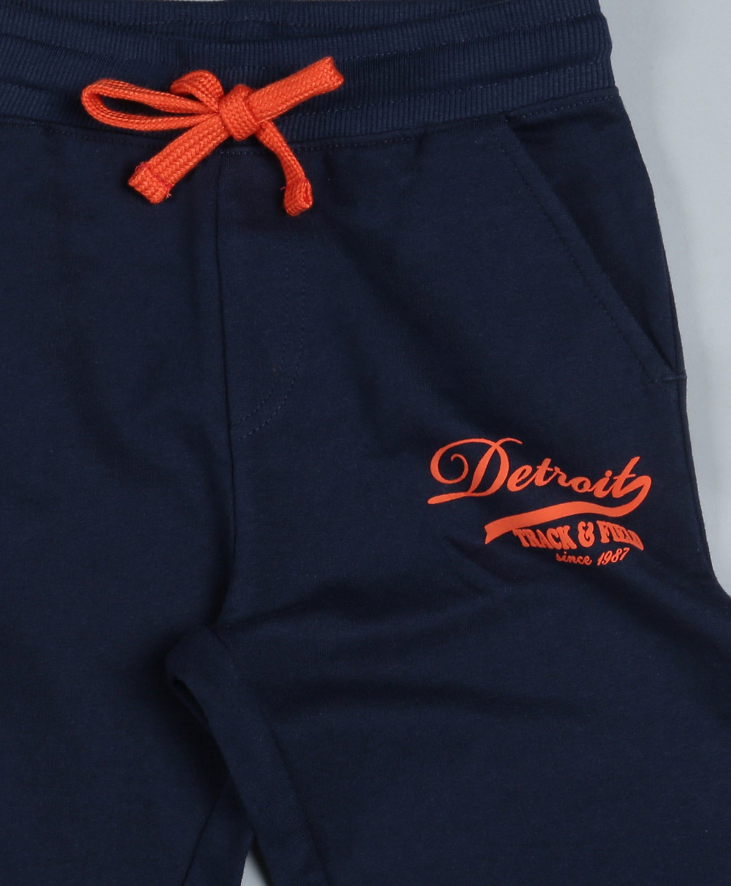 Plum Tree Boys Tokyo City Print Jogger Track Pant-NAVY