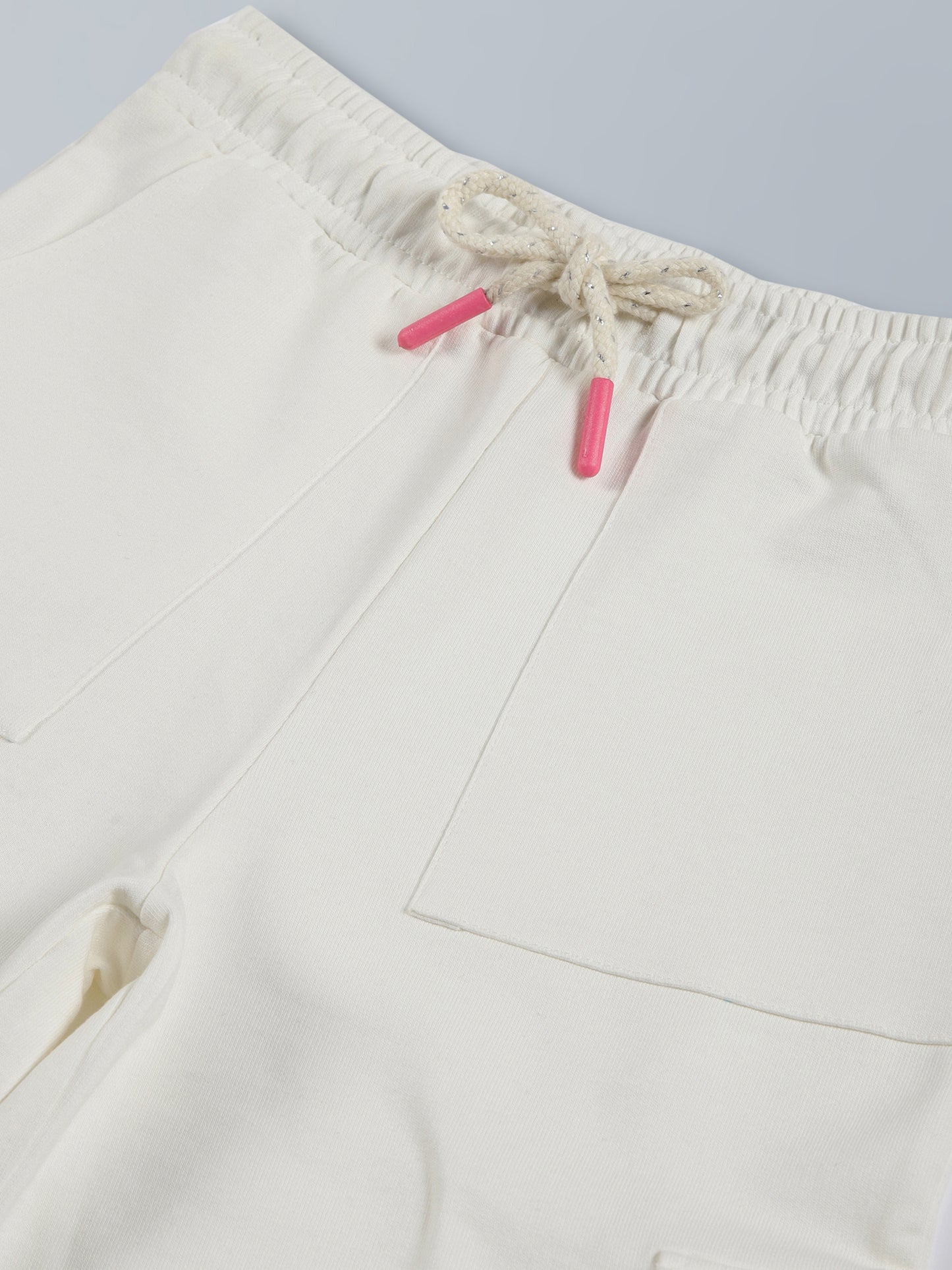 Girls Wide leg Relaxed Cargo Trouser - Beige