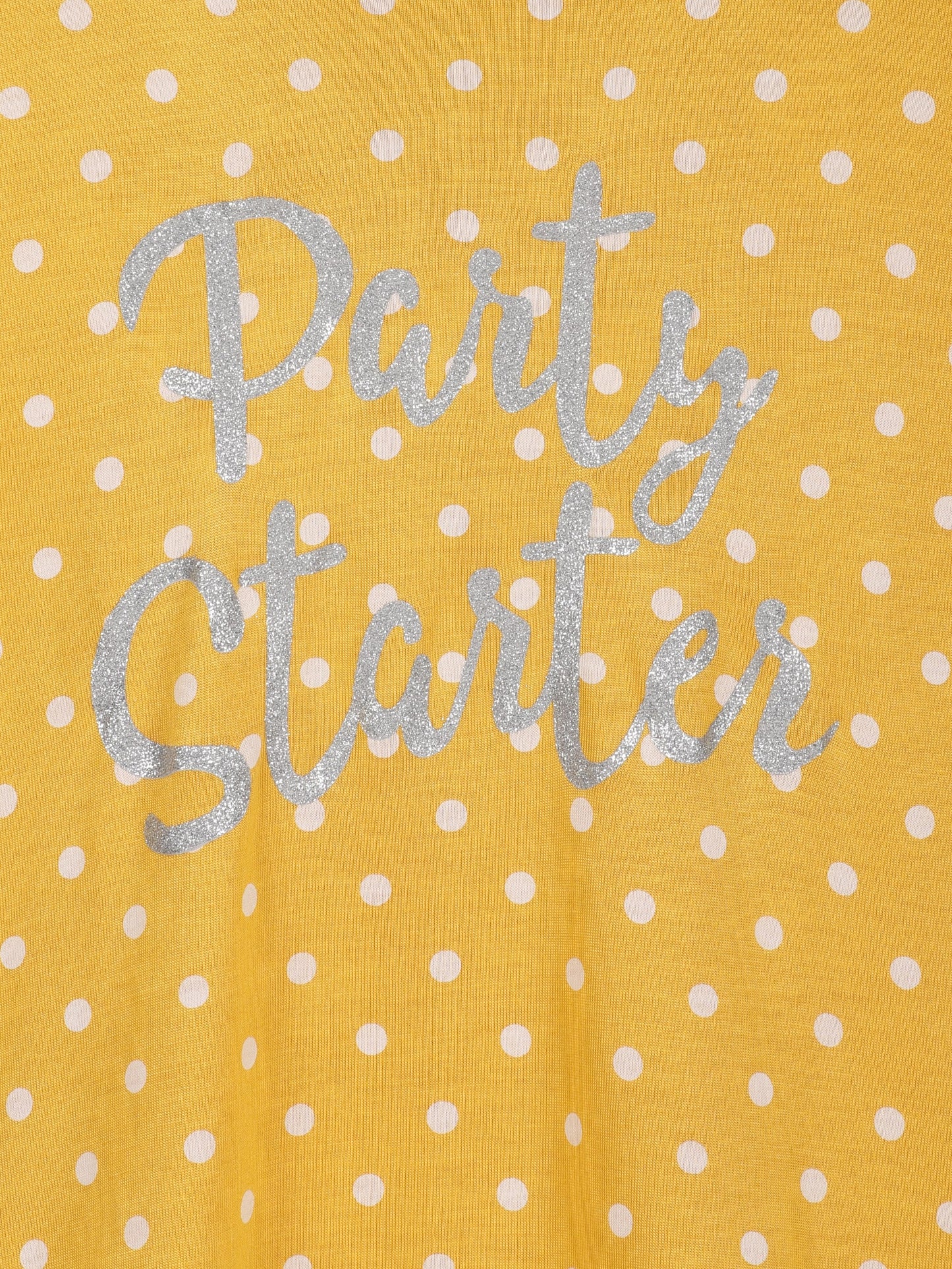 Girls Set of 2 printed Soft Rayon Poncho T-shirts-YELLOW CORAL