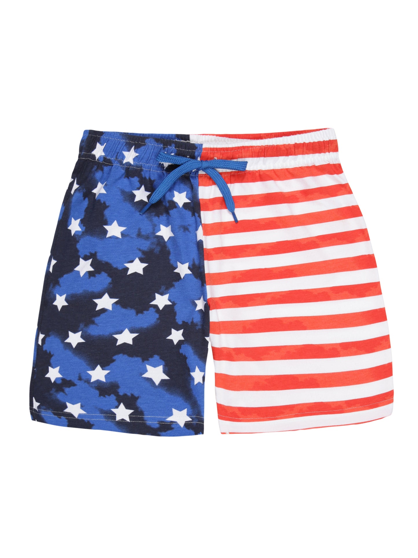 Boys Pure Cotton 2 pack All Over printed Jersey shorts-OFF WHITE BLACK