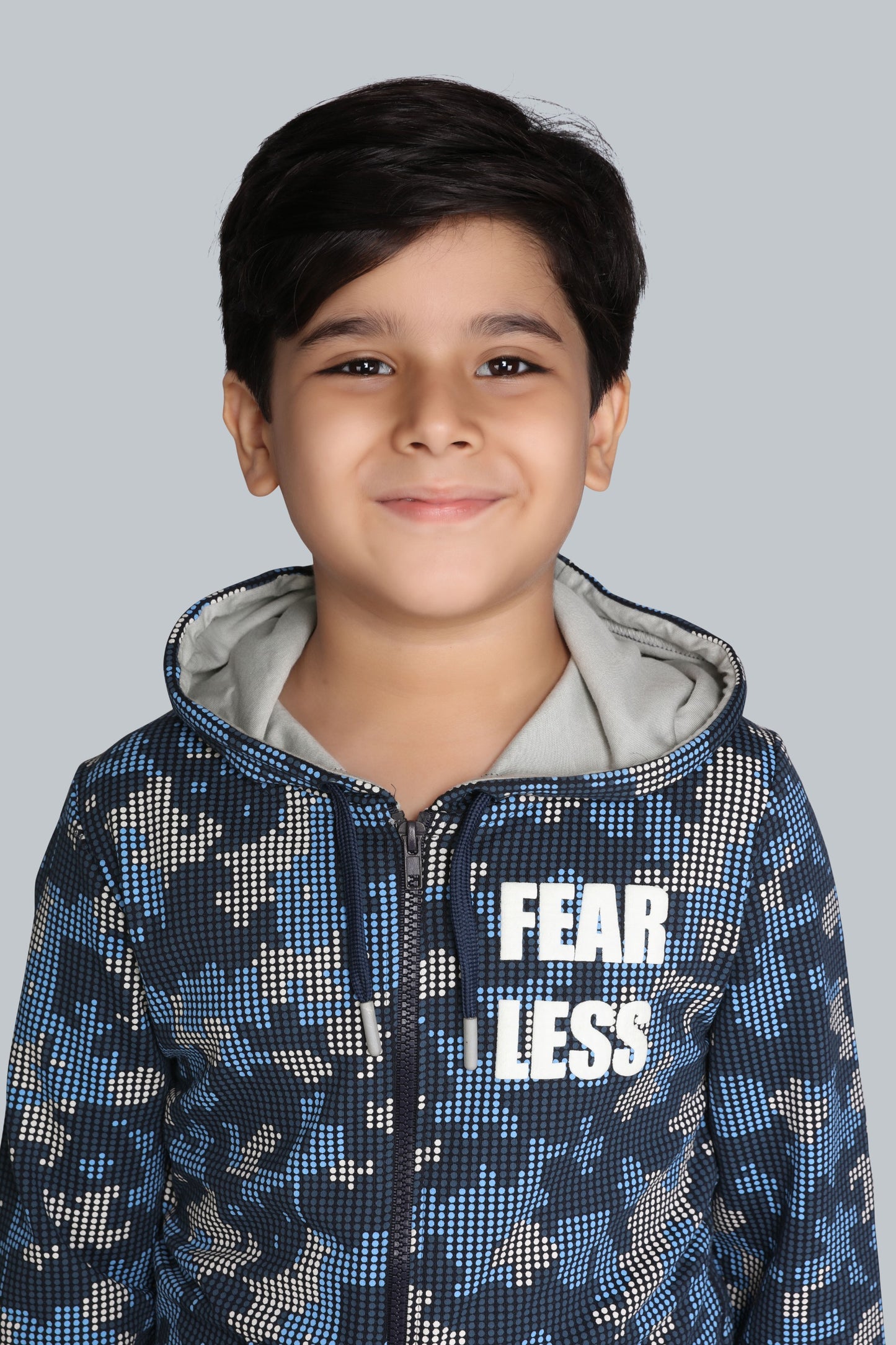 Boys Camo Zip-Up Hoodie Sweatshirt And Cargo Joger Pants