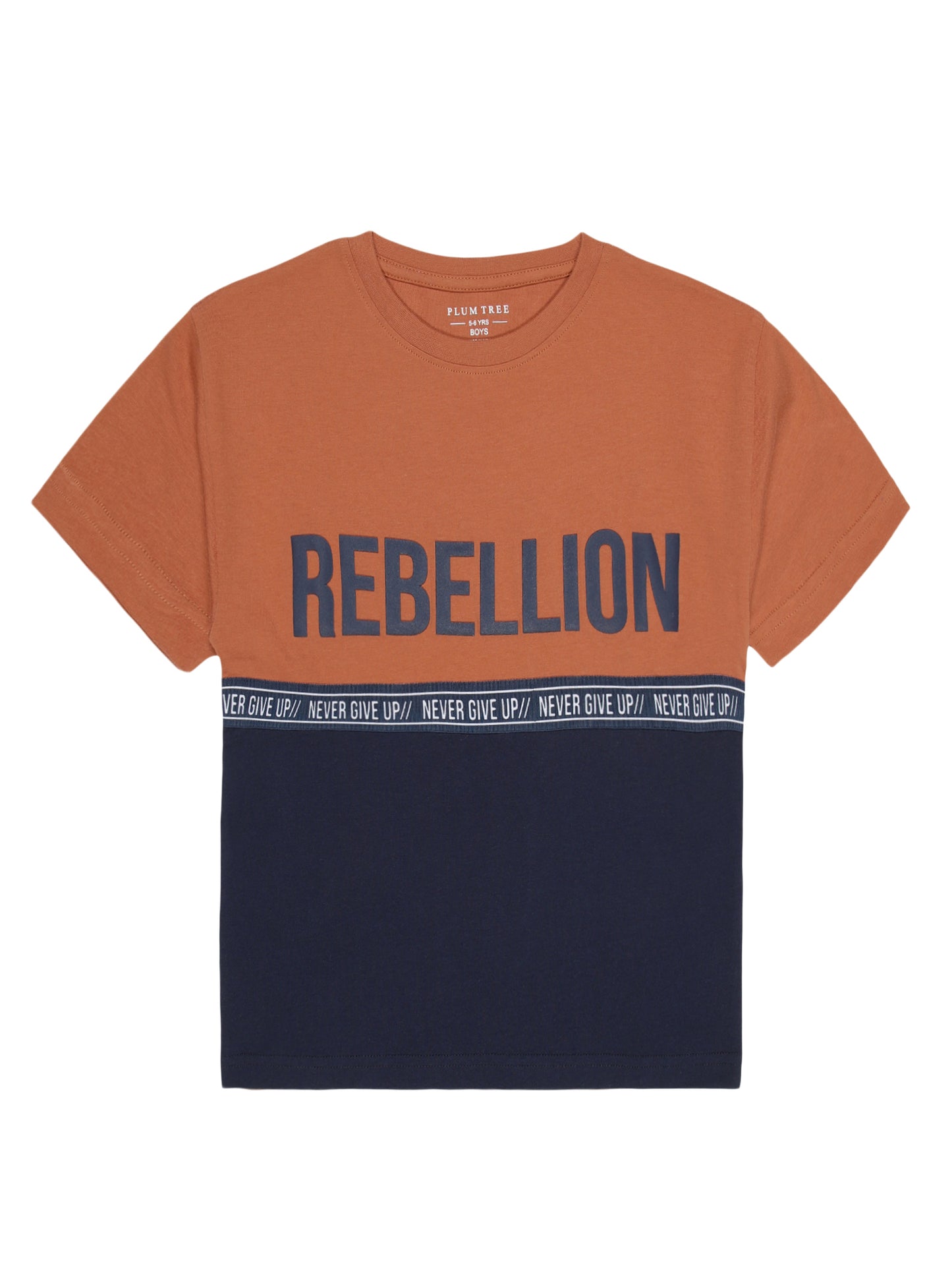 Boys set of 2 printed pure cotton T-shirts with Camoflague Print-OLIVE CAMO AOP BRICK NEW STANDARD