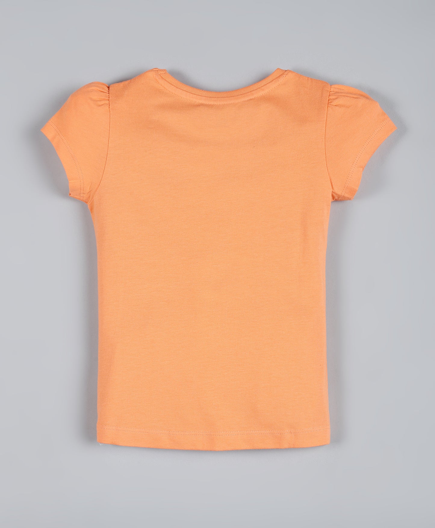 Plum Tree Girls Princess Print T-shirt ( Pack of 2)-ORANGE RED
