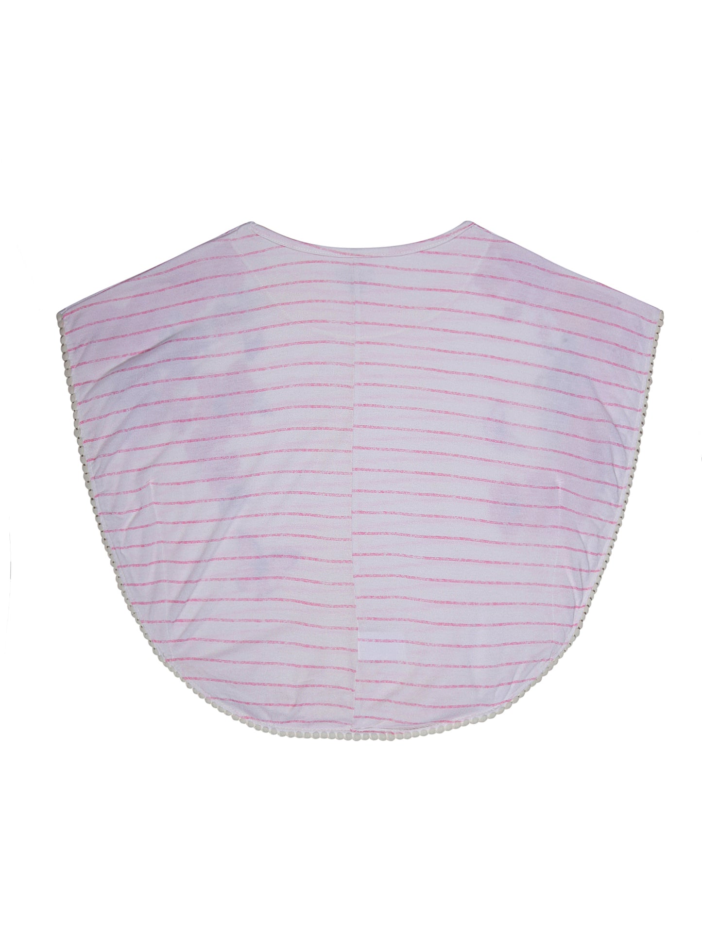 Girls Set of 2 printed Soft Rayon Poncho T-shirts-OFF WHITE BLUE