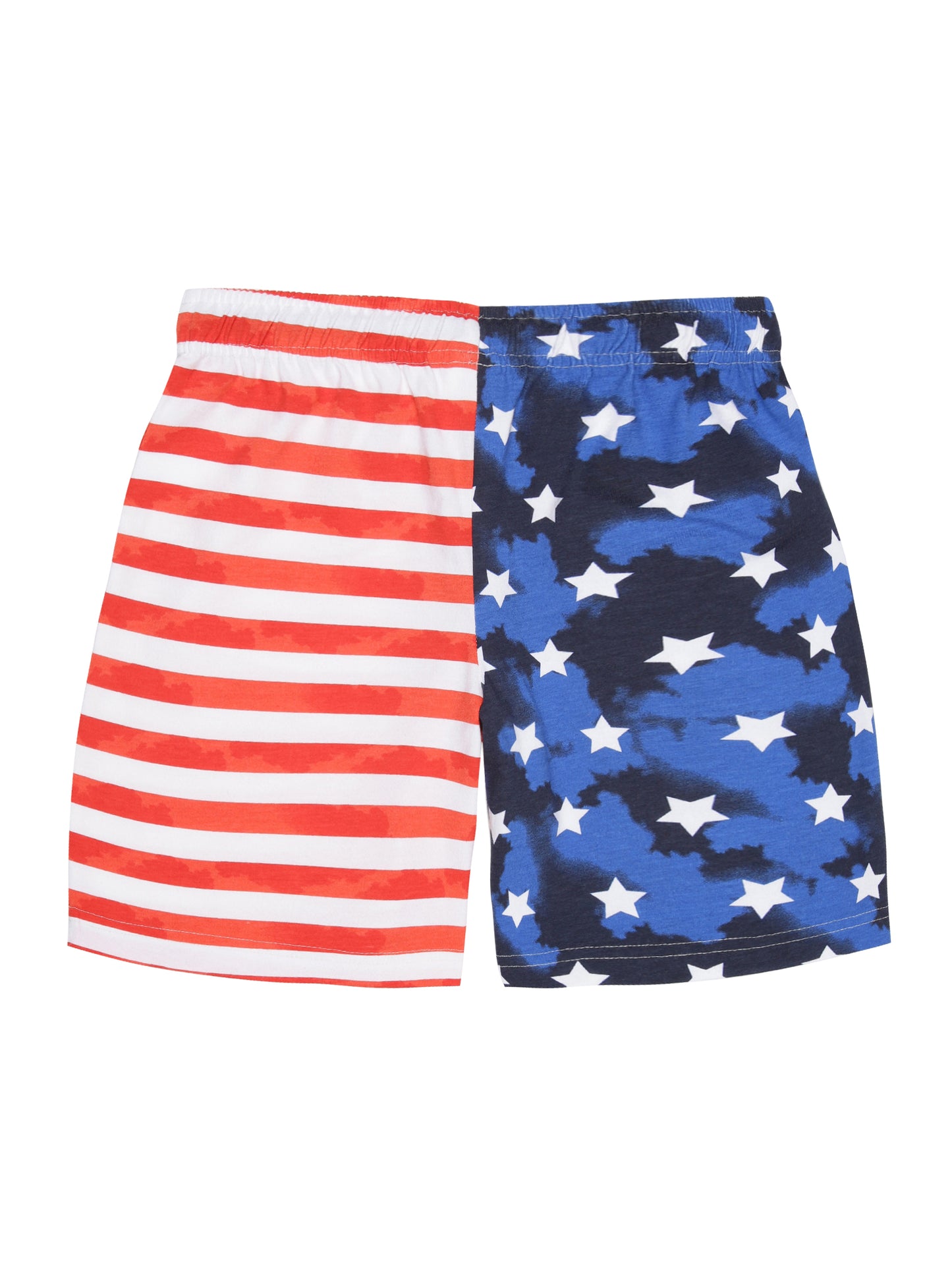 Boys Pure Cotton 2 pack All Over printed Jersey shorts-OFF WHITE BLACK