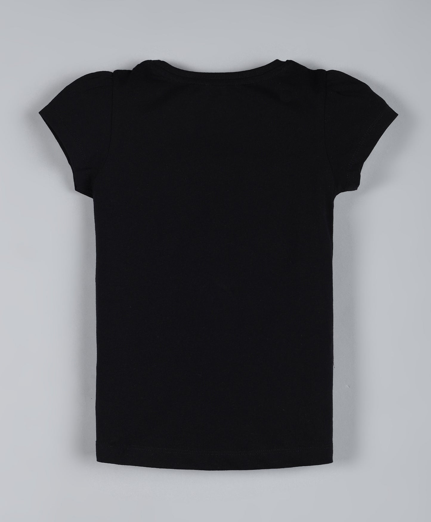 Plum Tree Girls Daddy Print T-shirt ( Pack of 2)-BLACK PINK