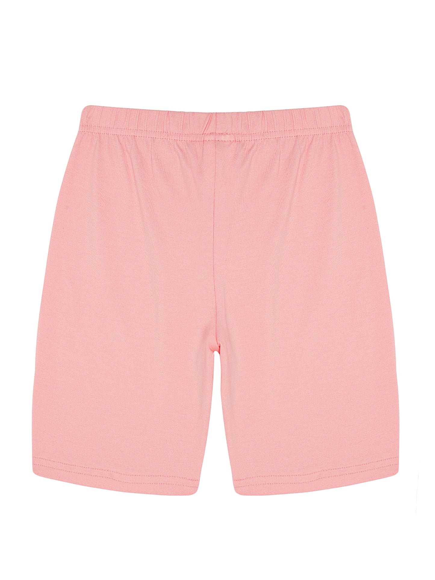 Girls Set of 3 soft lycra cotton Cycling Shorts-BLACK BLEACH MELANHE