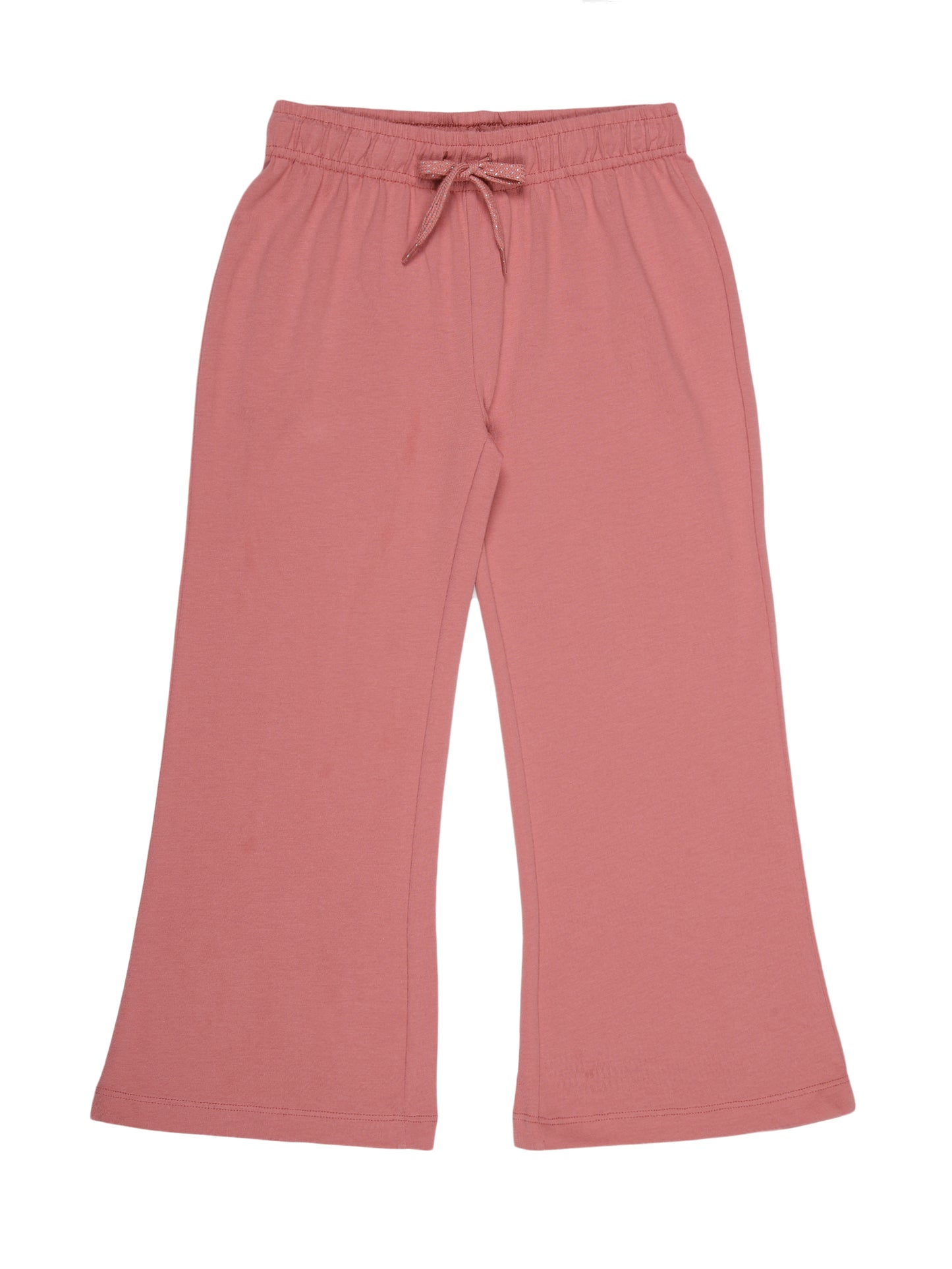 Girls pure cotton 2 pack Joggers -WHITE GEOMETRIC AOP DUSTY PINK