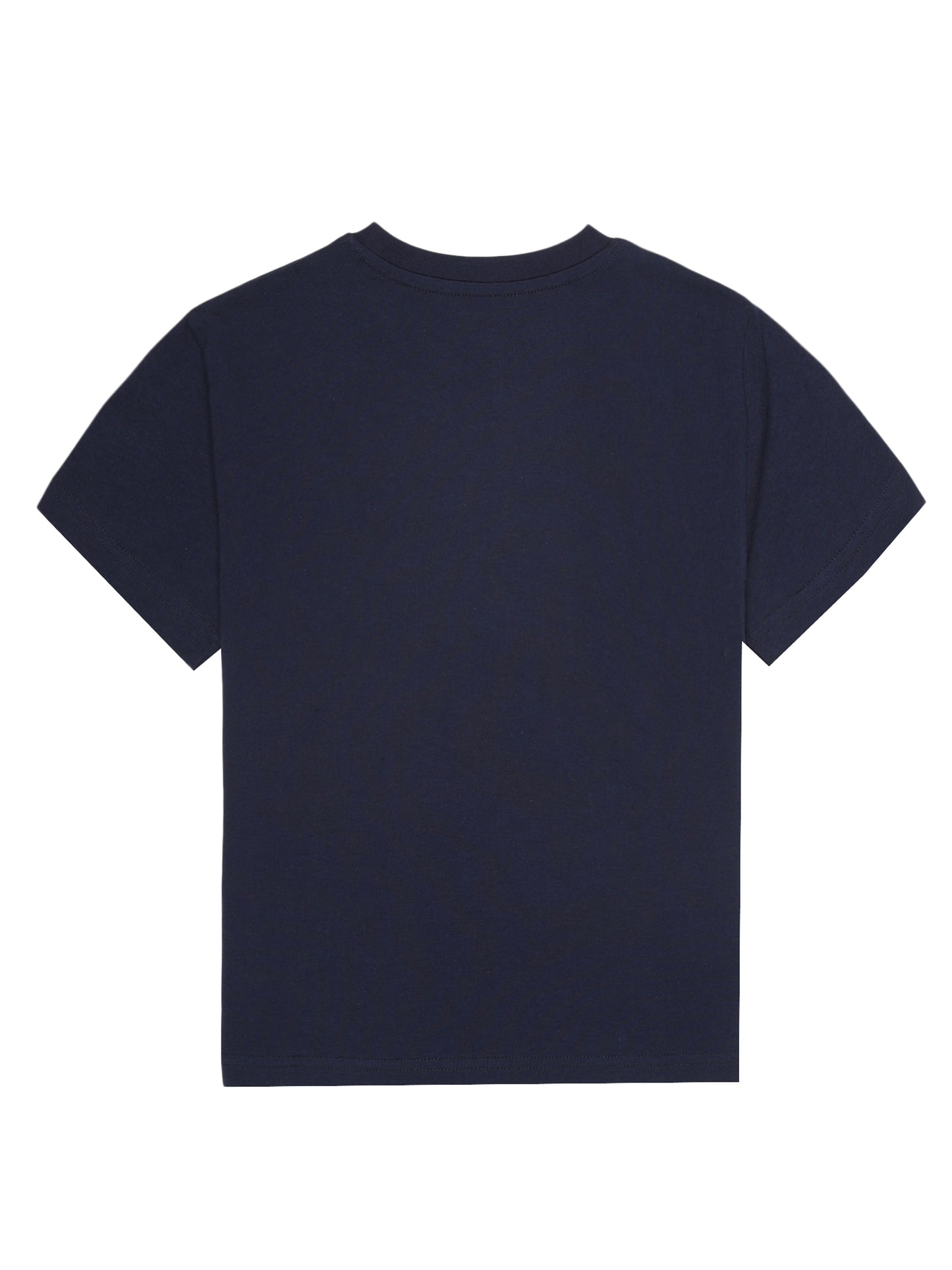Boys set of 2 printed pure cotton T-shirts with Raised Print-OFF WHITE NAVY