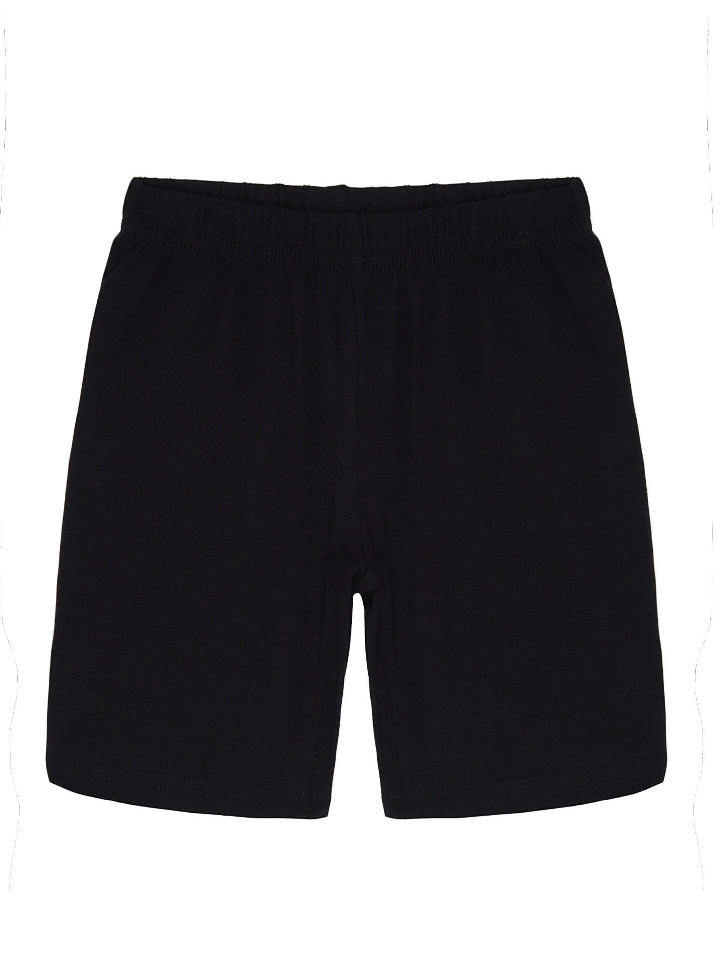 Girls Set of 3 soft lycra cotton Cycling Shorts-BLACK BLEACH MELANHE