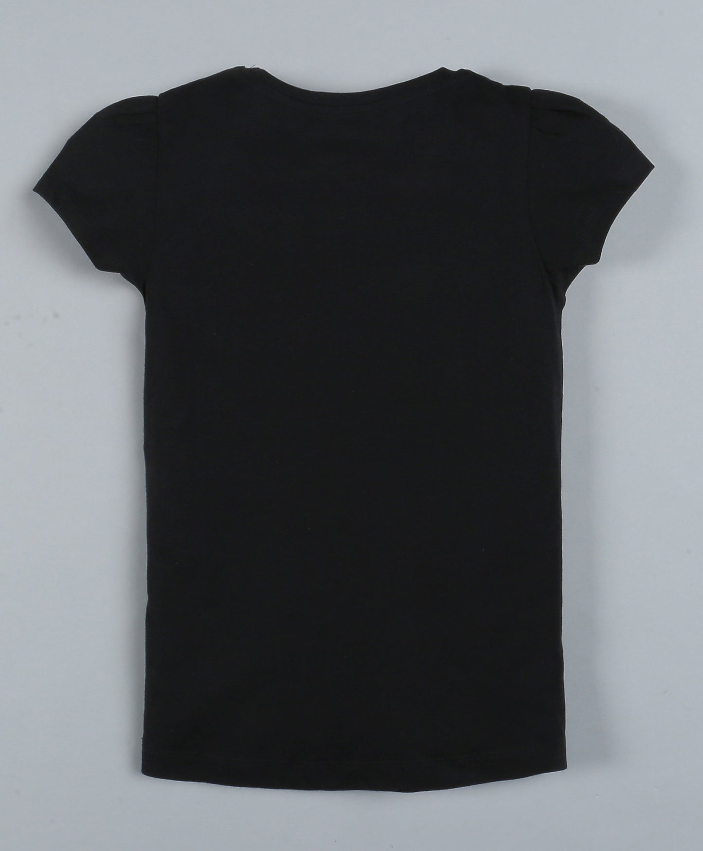 Plum Tree Girls London Print T-shirt( Pack of 2)-BLACK & OFF WHITE