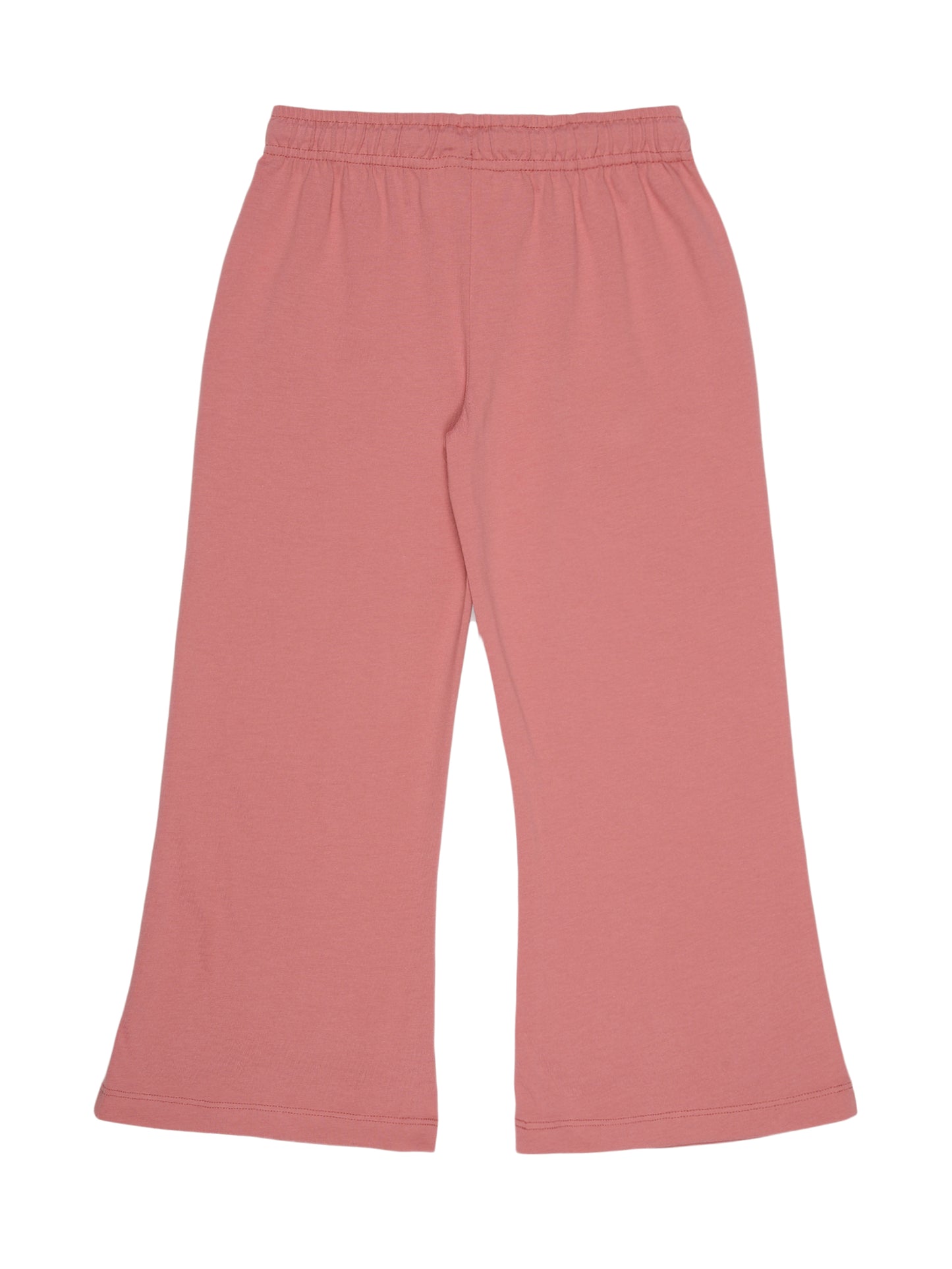 Girls pure cotton 2 pack Joggers -WHITE GEOMETRIC AOP DUSTY PINK