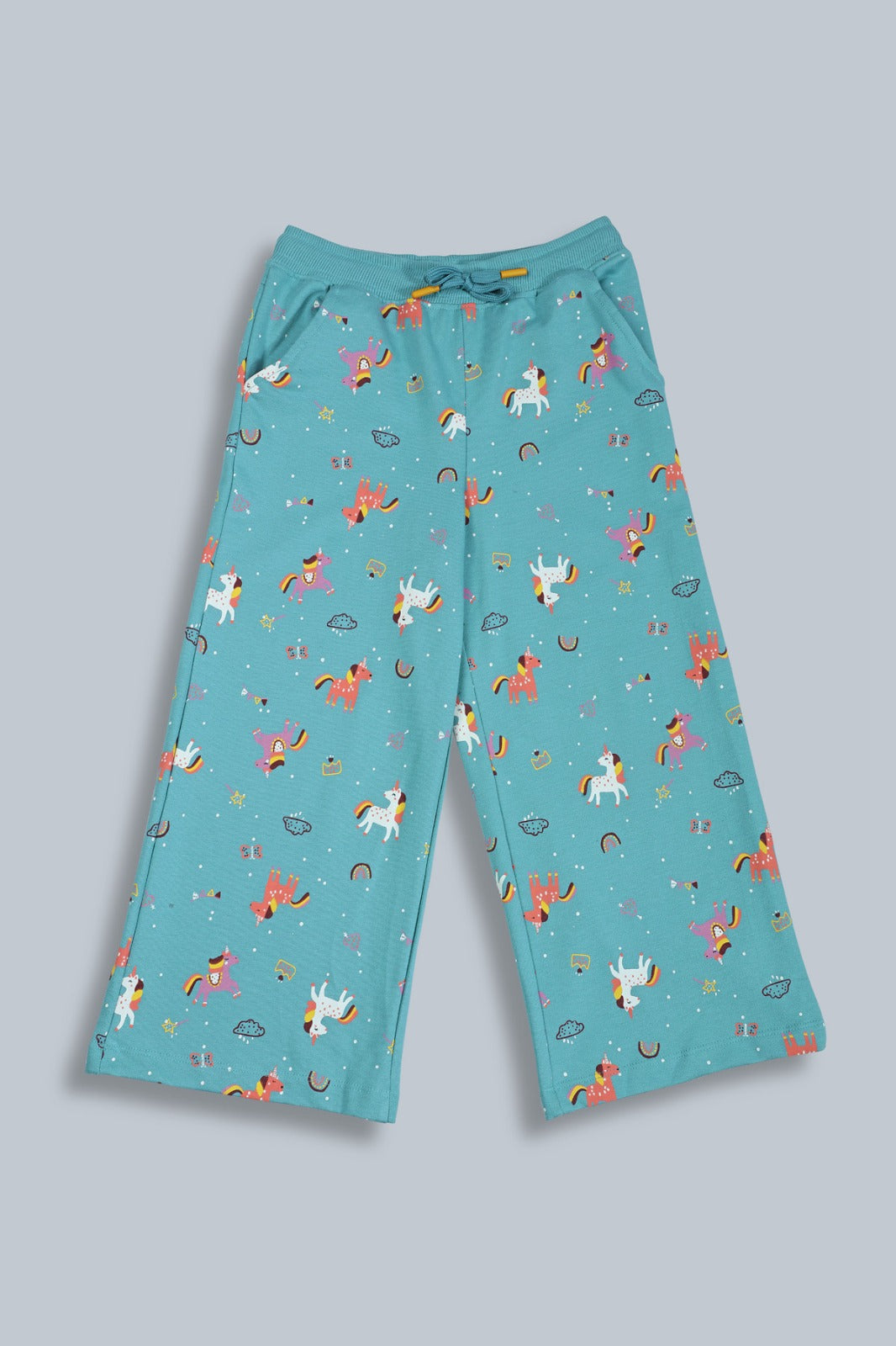 Girls Zip-up Hoodie Sweatshirt and Wide Leg Relaxed Fit Pants