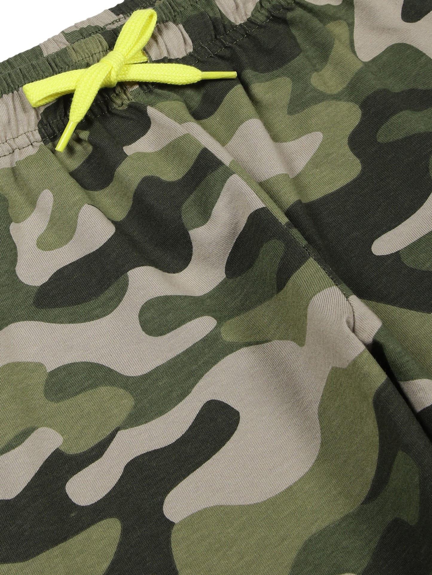 Boys pure cotton pack of 2 Joggers with Camoflague Print-BLACK CAMO AOP