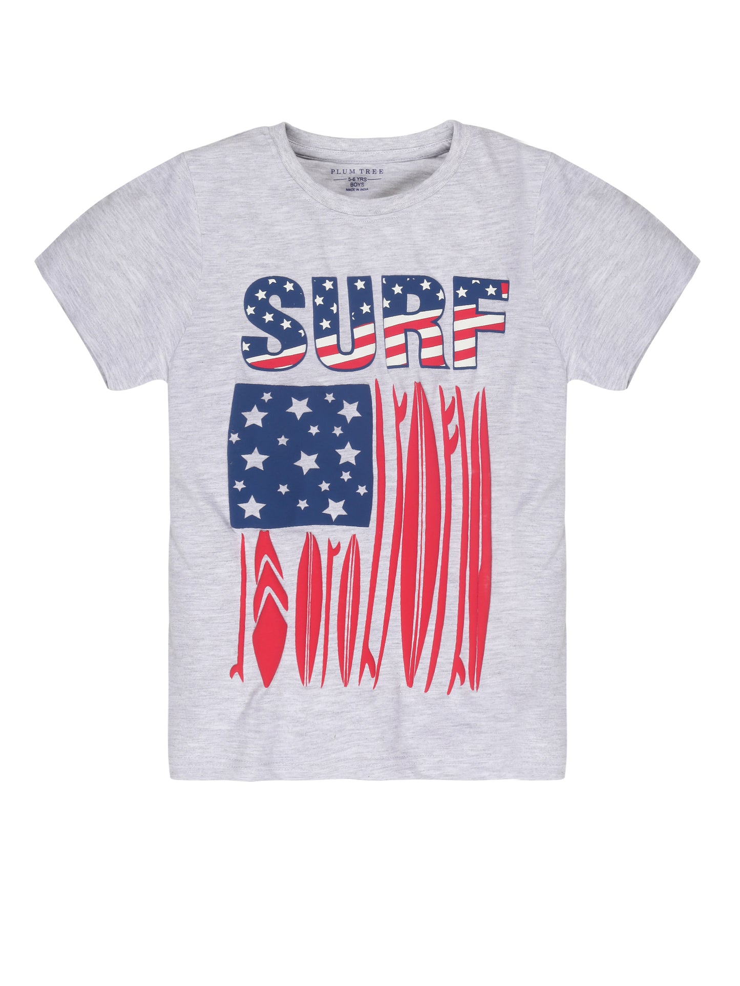 Plum Tree Boys Half Sleeve Camoflague Print T-shirt( Pack of 2)-LIGHT GREY CAMOFLAGUE