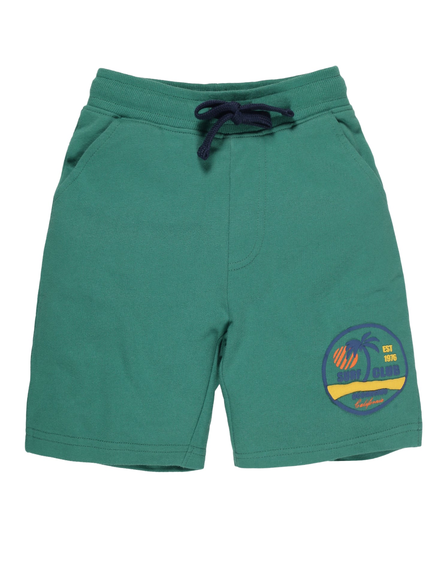 Plum Tree Boys Half Sleeve Dino Print T-shirt & Shorts ( Sets)-NAVY GREEN