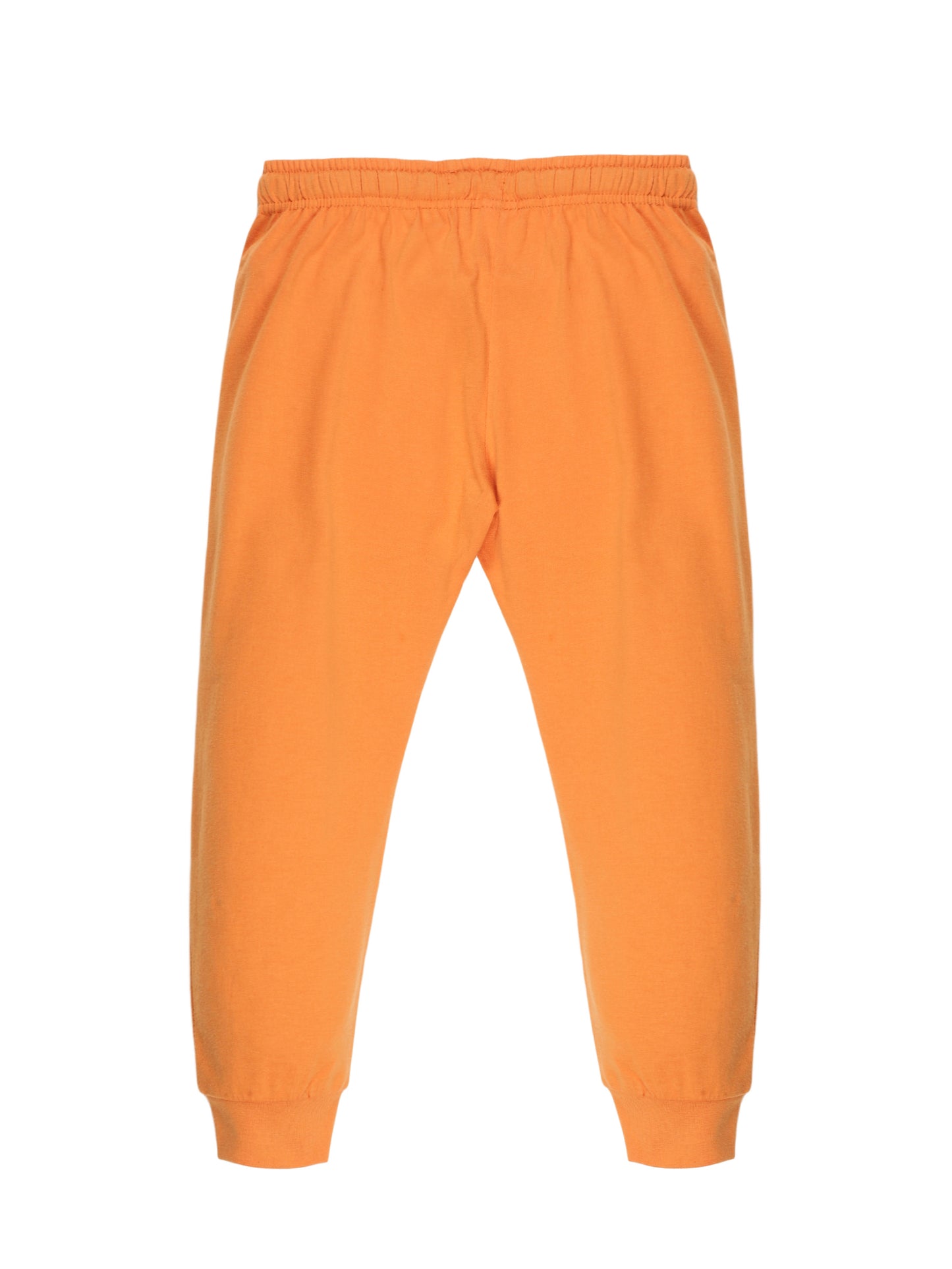 Plum Tree Boys New York Print Jogger Track pant( Pack of 2)-BLACK ORANGE