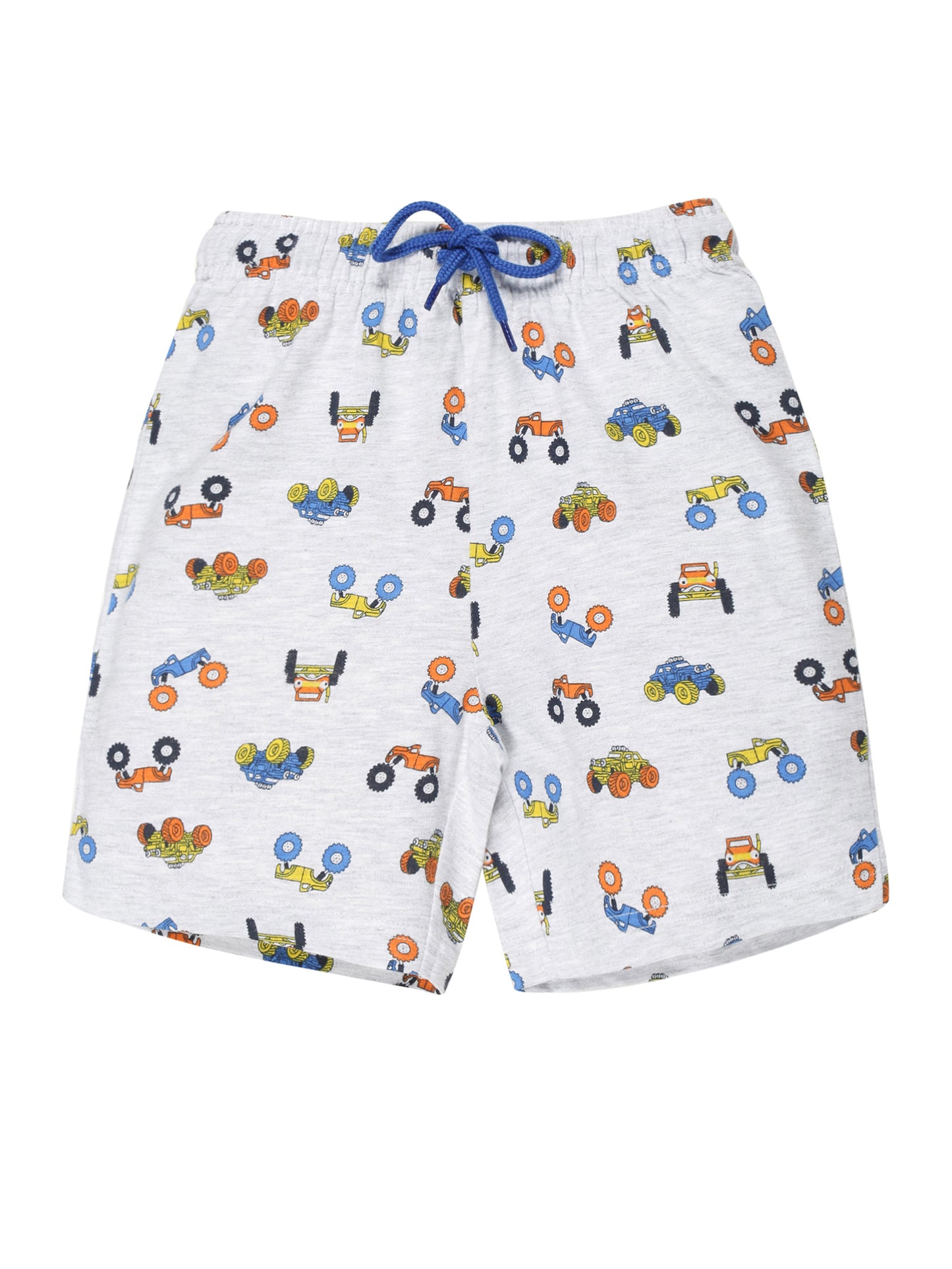 Plum Tree Boys Camoflague Print shorts ( Pack of 2)-CAMOFLAGUE GREY