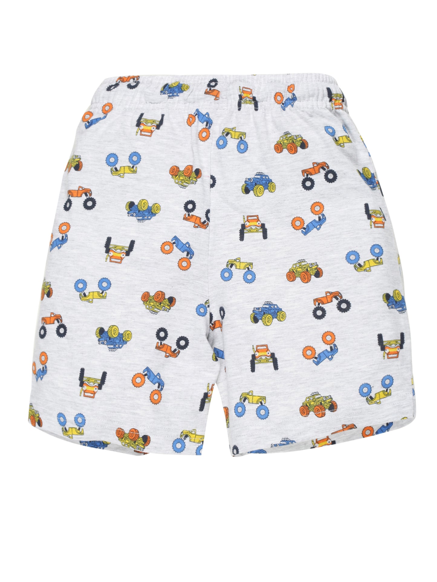 Plum Tree Boys Camoflague Print shorts ( Pack of 2)-CAMOFLAGUE GREY