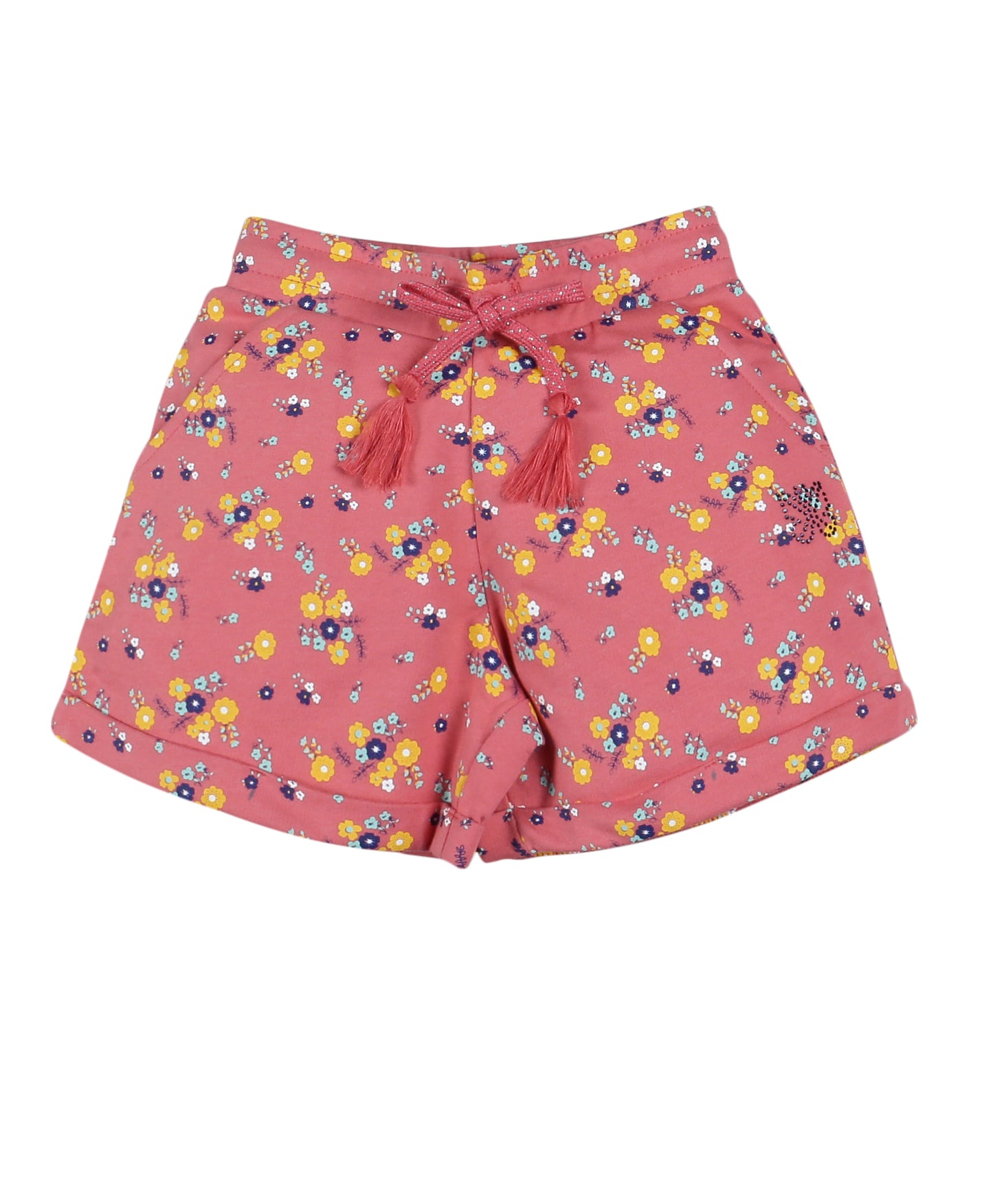 Plum Tree Girls Half Sleeve Little princess Print T-shirt and short( Sets)-BLACK DARK ORANGE