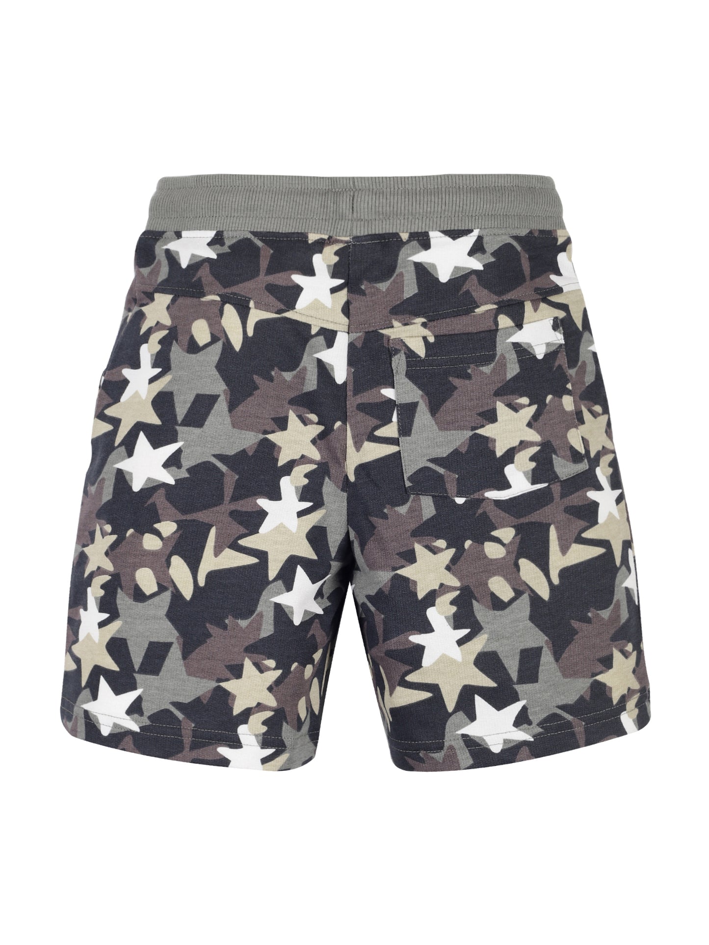 Plum Tree Boys Half Sleeve Cool Print T-shirt & Shorts ( Sets)-YELLOW CAMO