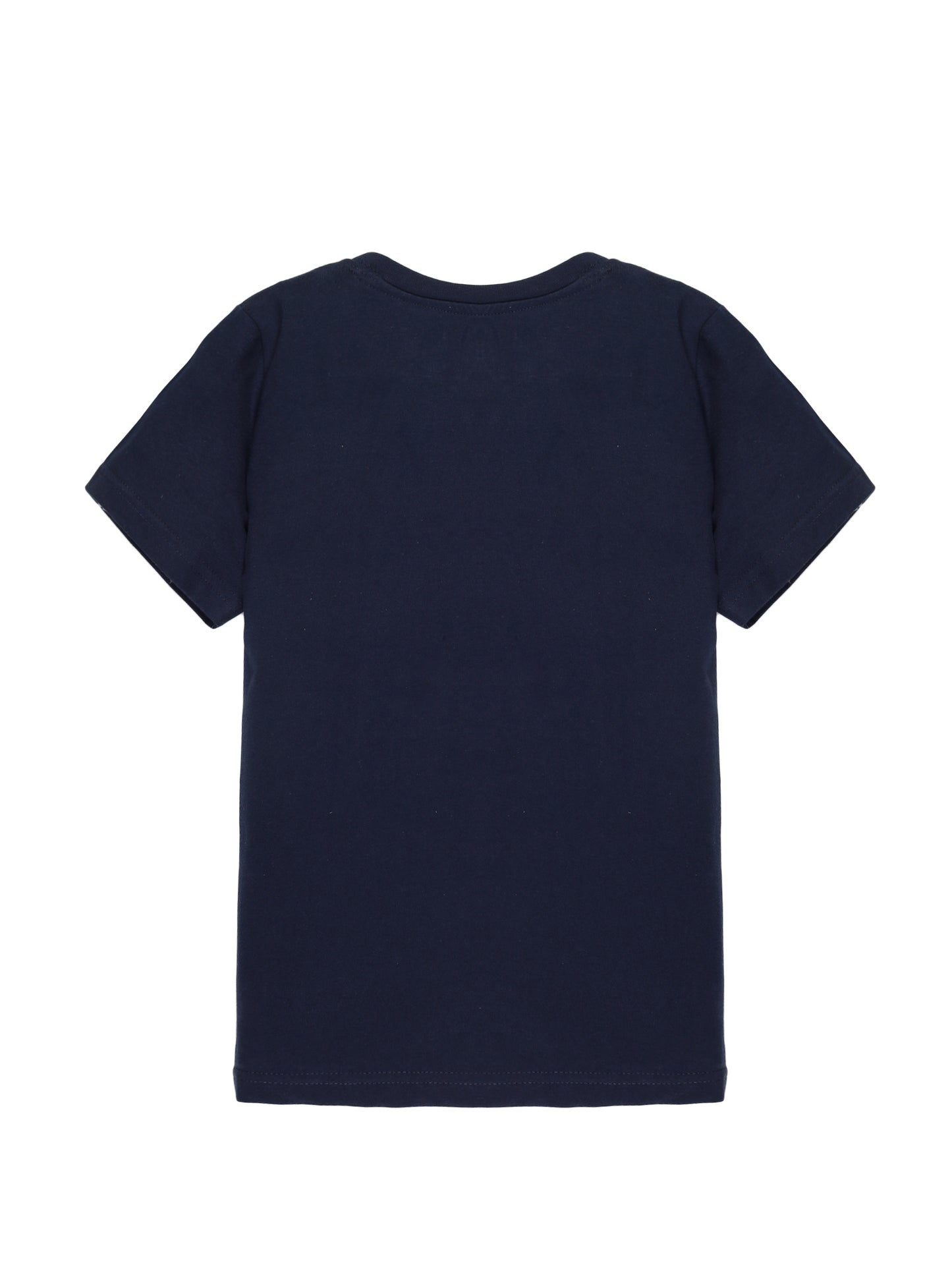 Plum Tree Boys Half Sleeve Play Out Print T-shirt & Shorts ( Sets)-NAVY COBALT