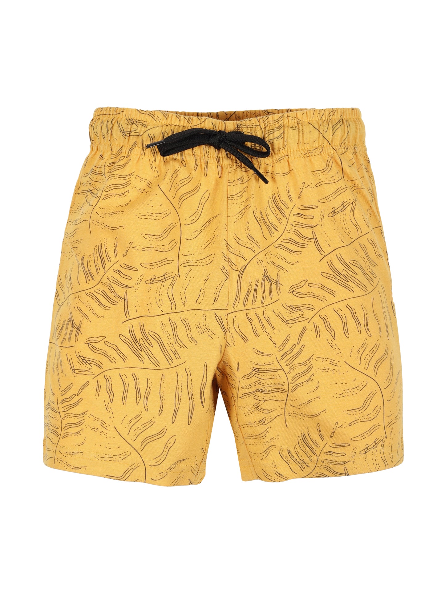 Plum Tree Boys Camoflague Print shorts ( Pack of 2)-YELLOW CAMO
