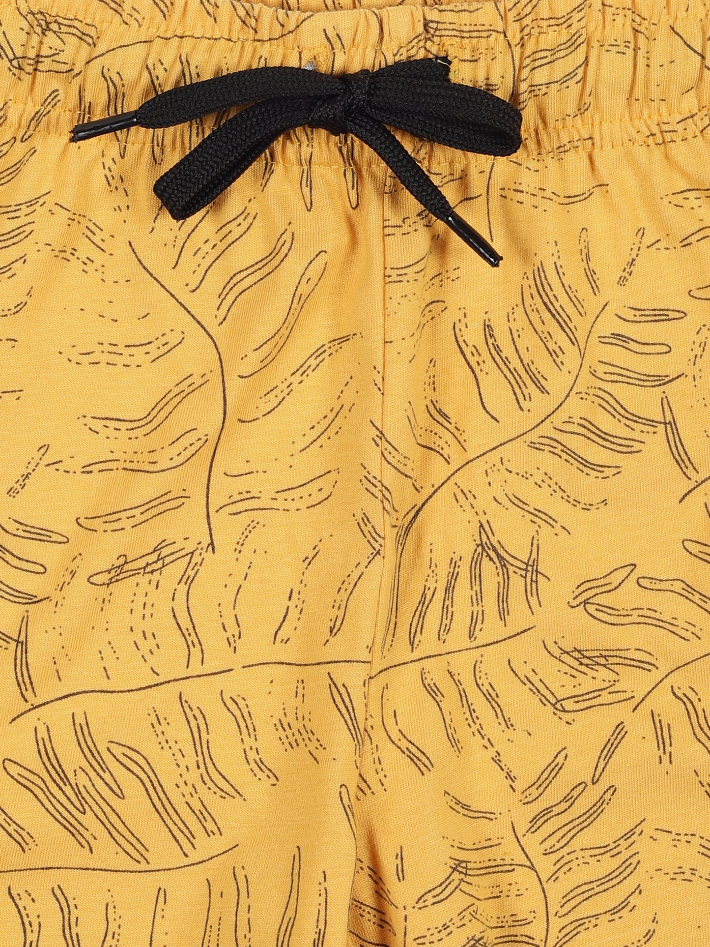 Plum Tree Boys Camoflague Print shorts ( Pack of 2)-YELLOW CAMO