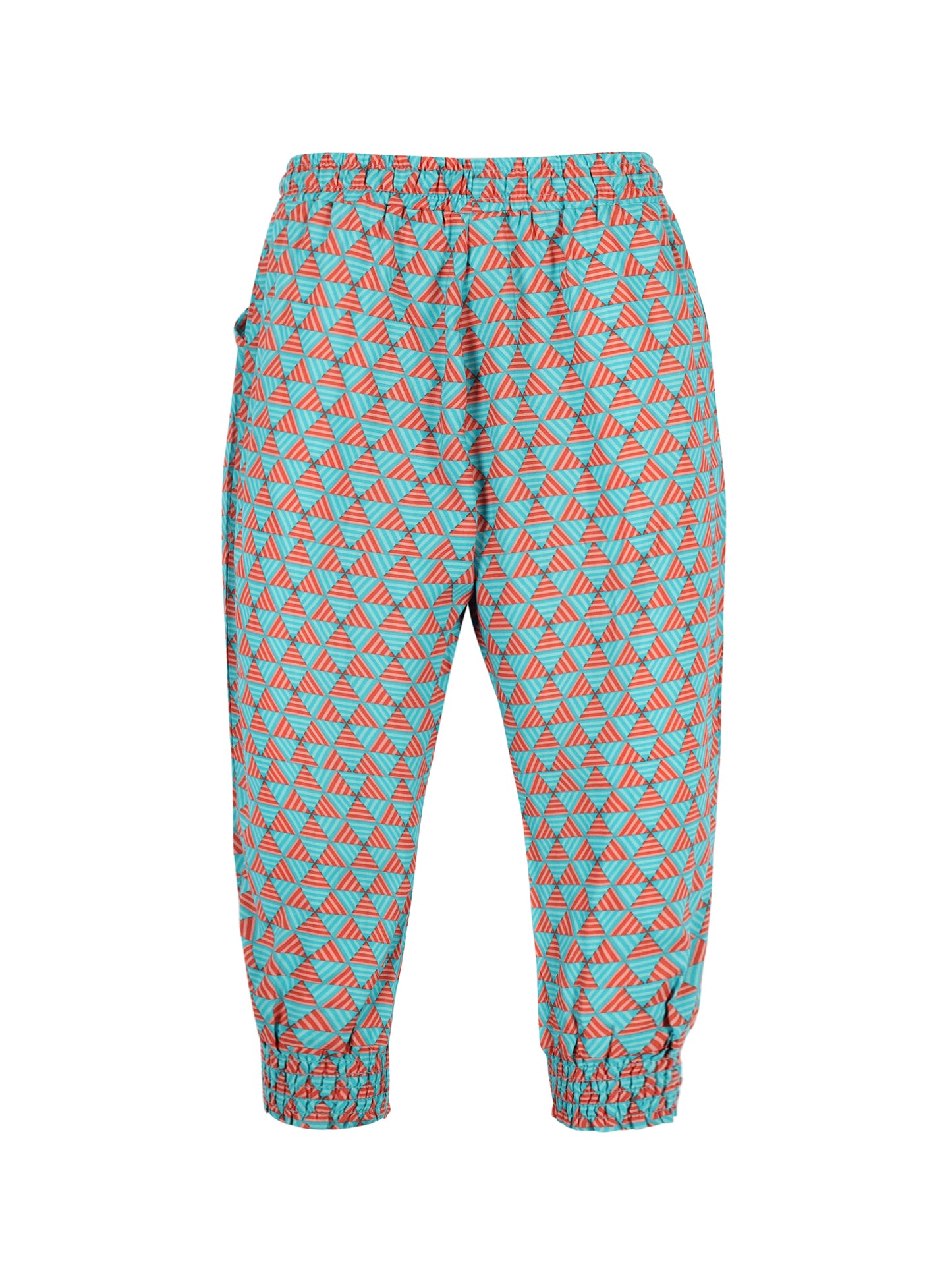 Plum Tree Girls Flower Print Rayon Pant ( Pack of 2)CORAL AOP GREEN AOP