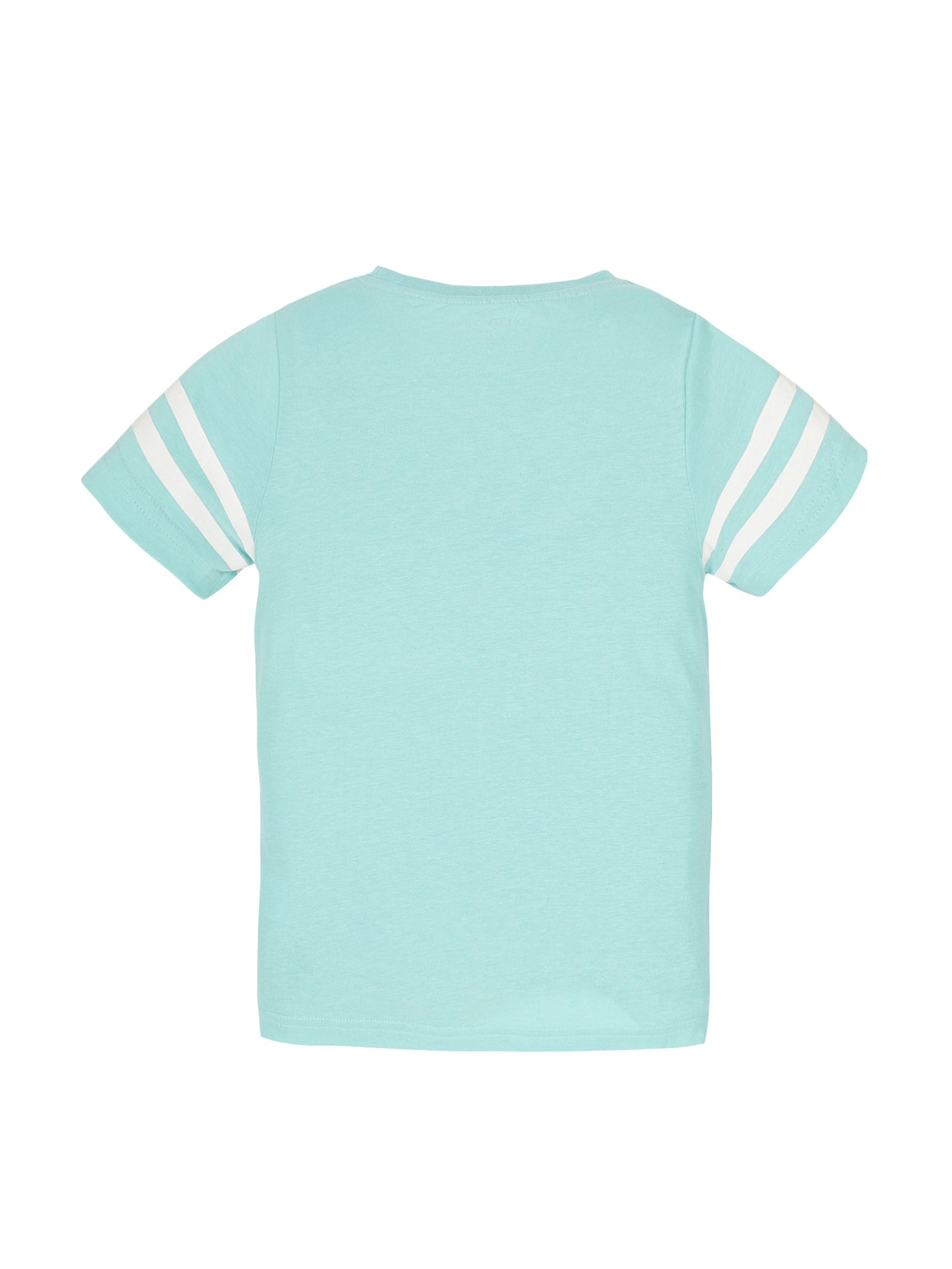 Plum Tree Boys Half Sleeve Camoflague Print T-shirt( Pack of 2)-MELANGE AQUA BLUE