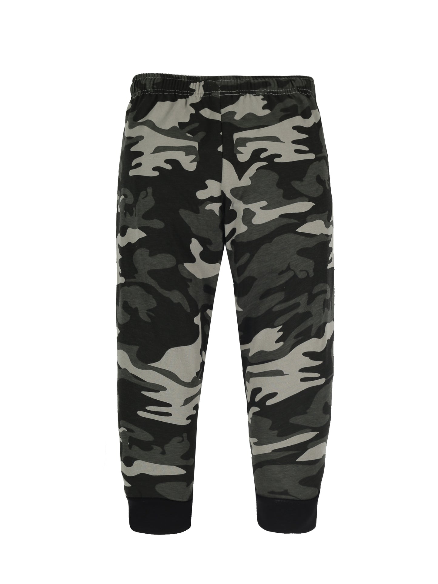 Plum Tree Boys Camoflague Print Joggers ( Pack of 2)-CAMO AOP YELLOW