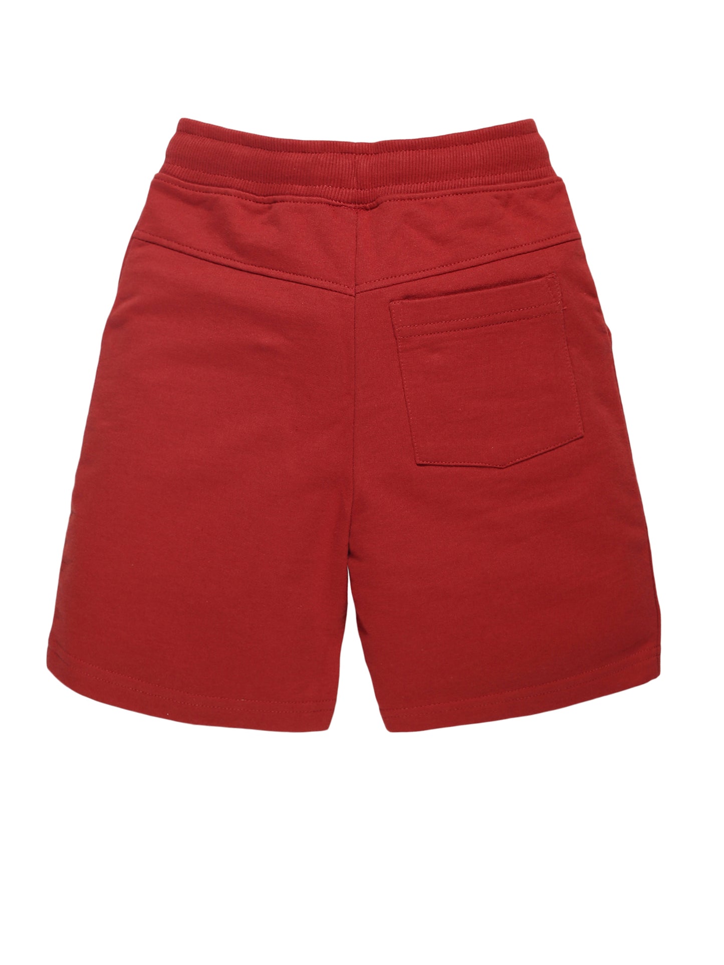 Plum Tree Boys Newyork Print shorts-BRICK