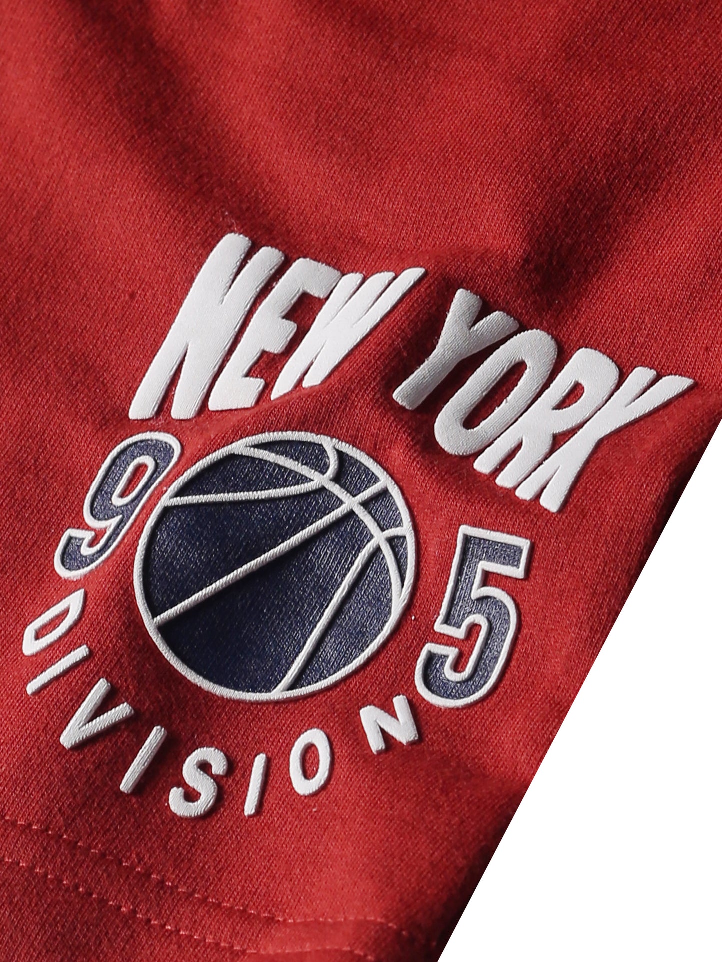 Plum Tree Boys Newyork Print shorts-BRICK