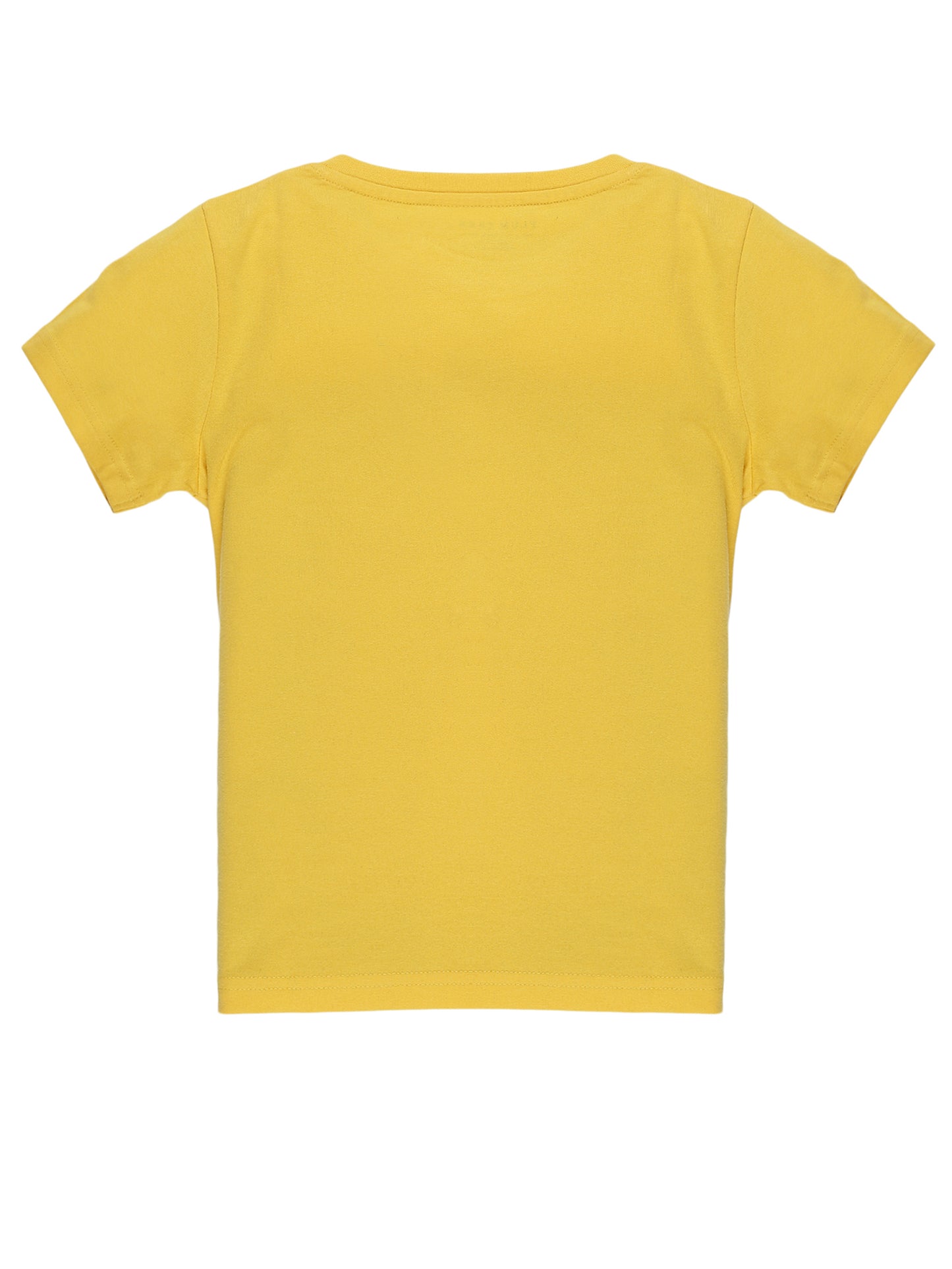 Plum Tree Boys Half Sleeve Biker Print T-shirt( Pack of 2)-YELLOW BLACK