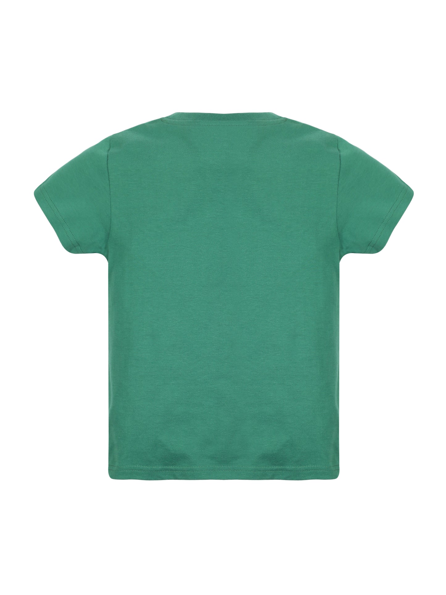 Plum Tree Boys Half Sleeve NYC Print T-shirt( Pack of 2)-GREEN WHITE