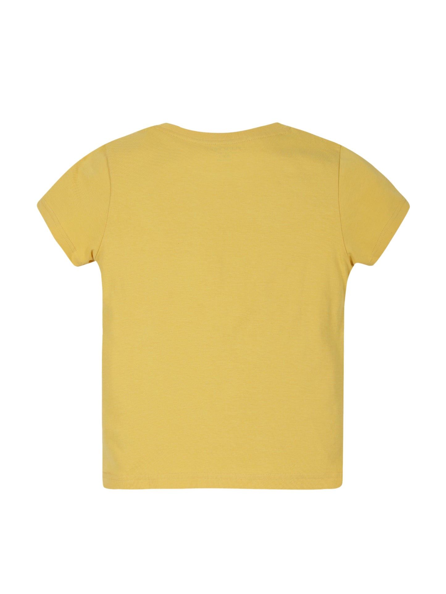 Plum Tree Boys Half Sleeve Tiger Print T-shirt & Printed Tape Shorts ( Sets)-MUSTARD NAVY