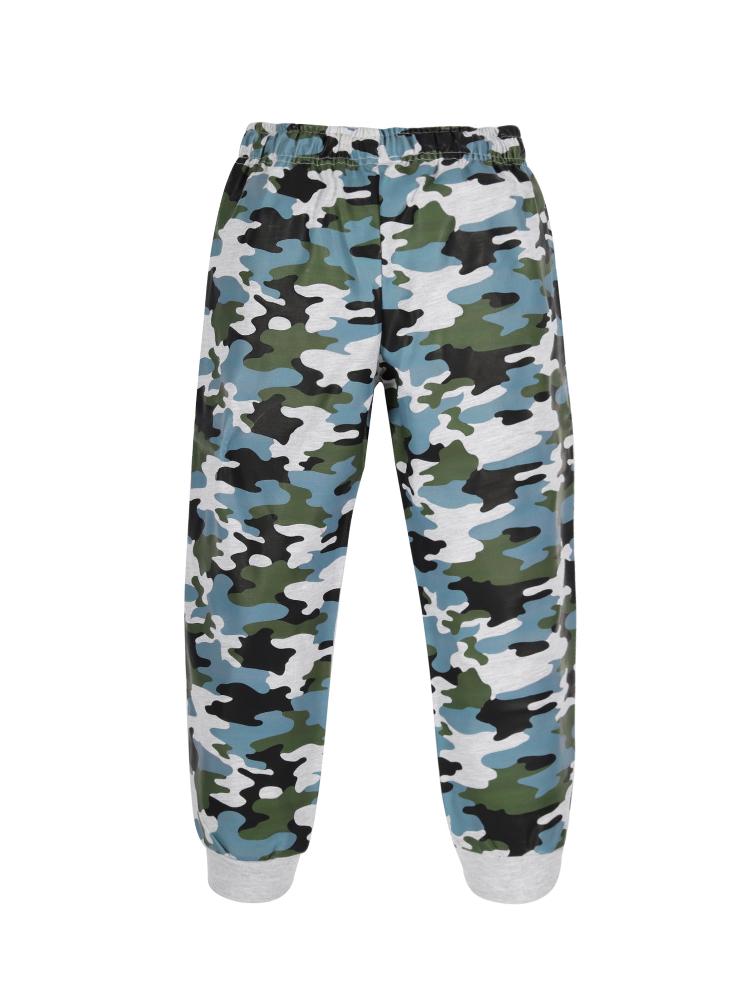Plum Tree Boys Camoflague Print Joggers track pant ( Pack of 2)-CAMOFLAGUE NAVY