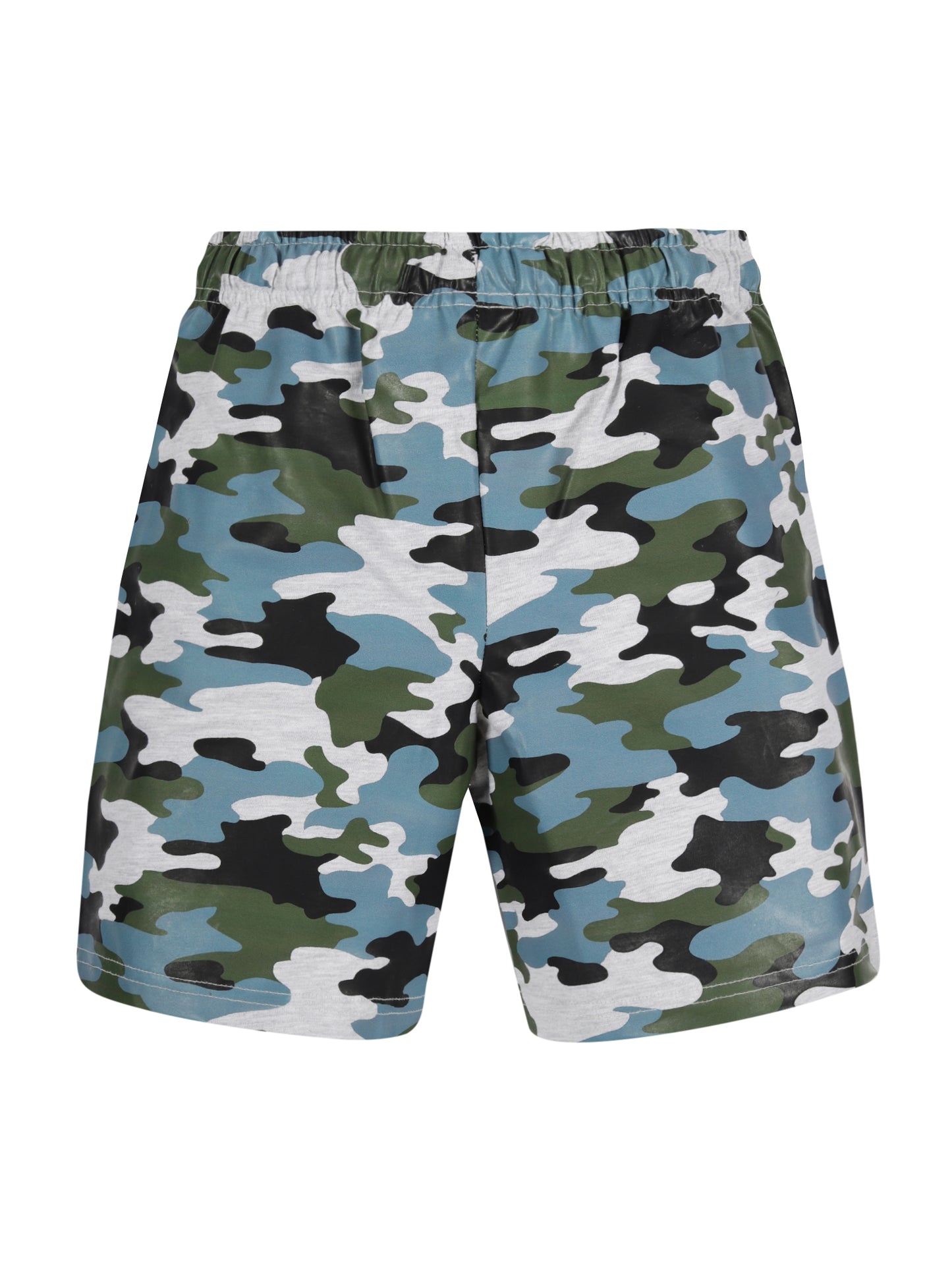 Plum Tree Boys Camoflague Printed shorts( Pack of 2)-CAMOFLAGUE NAVY