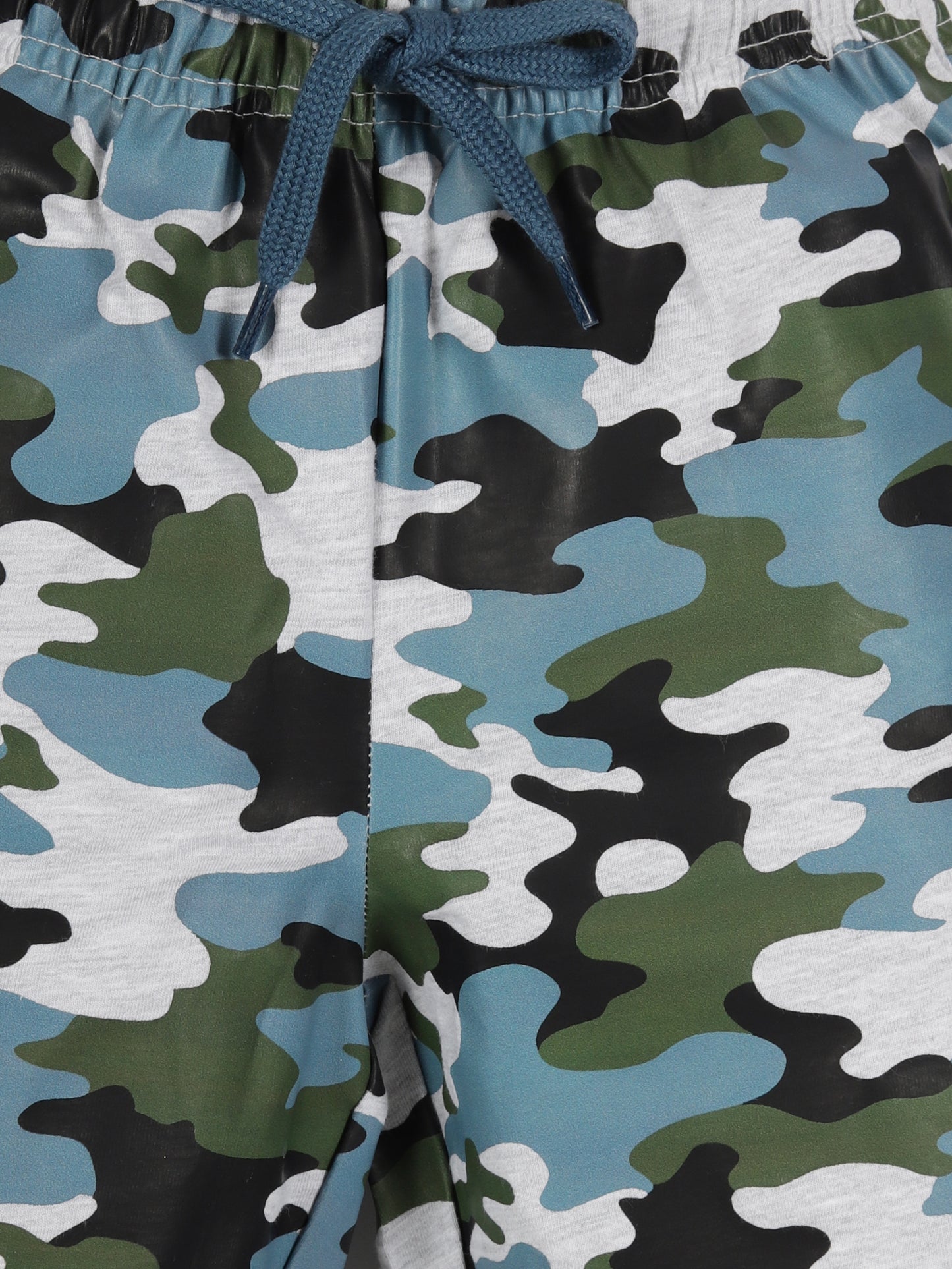Plum Tree Boys Camoflague Printed shorts( Pack of 2)-CAMOFLAGUE NAVY