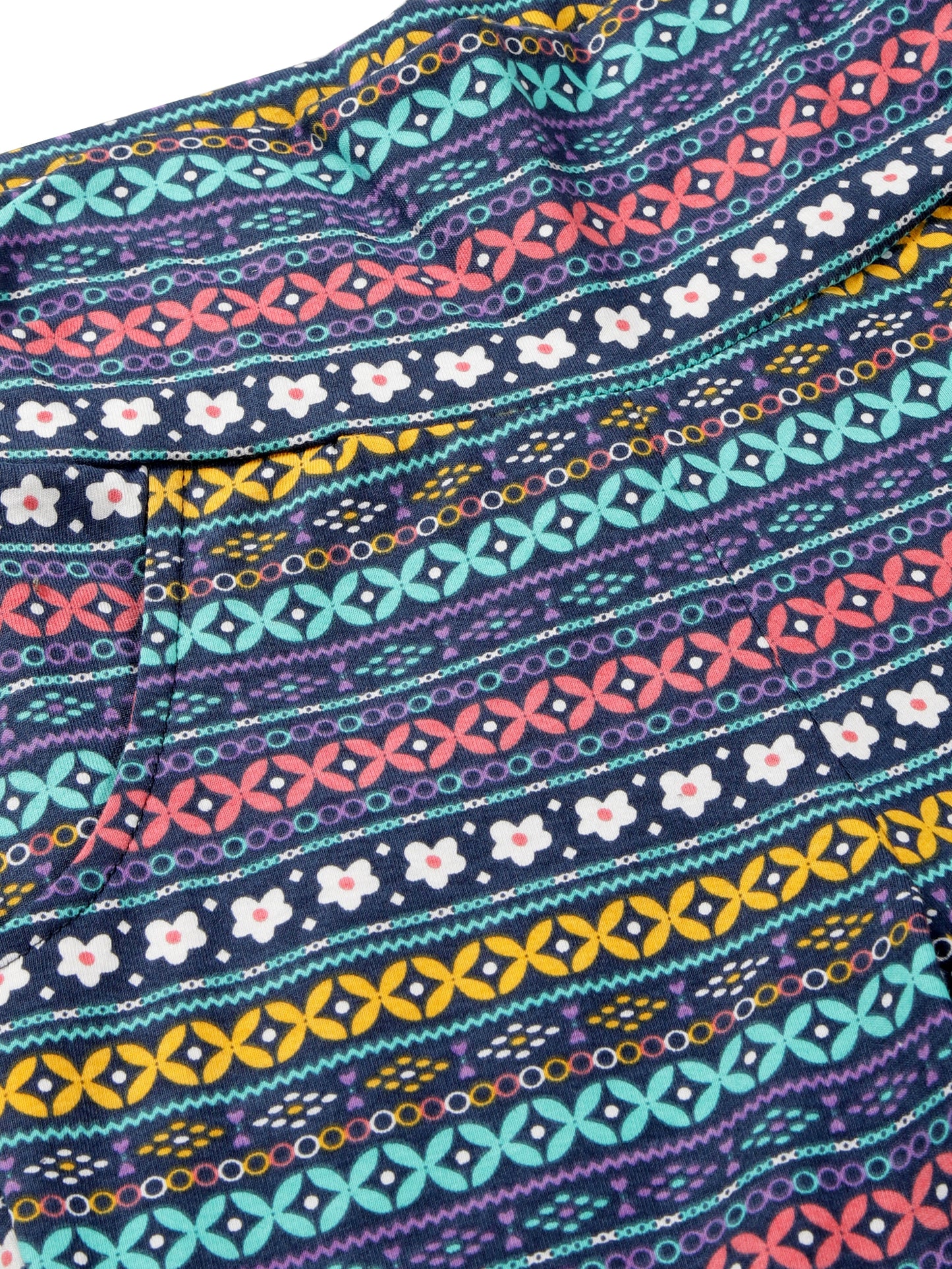 Plum Tree Girls Unicorn Print Crop Top and Flared Palazzo Pant set( Pack of 2)-PINK NAVY