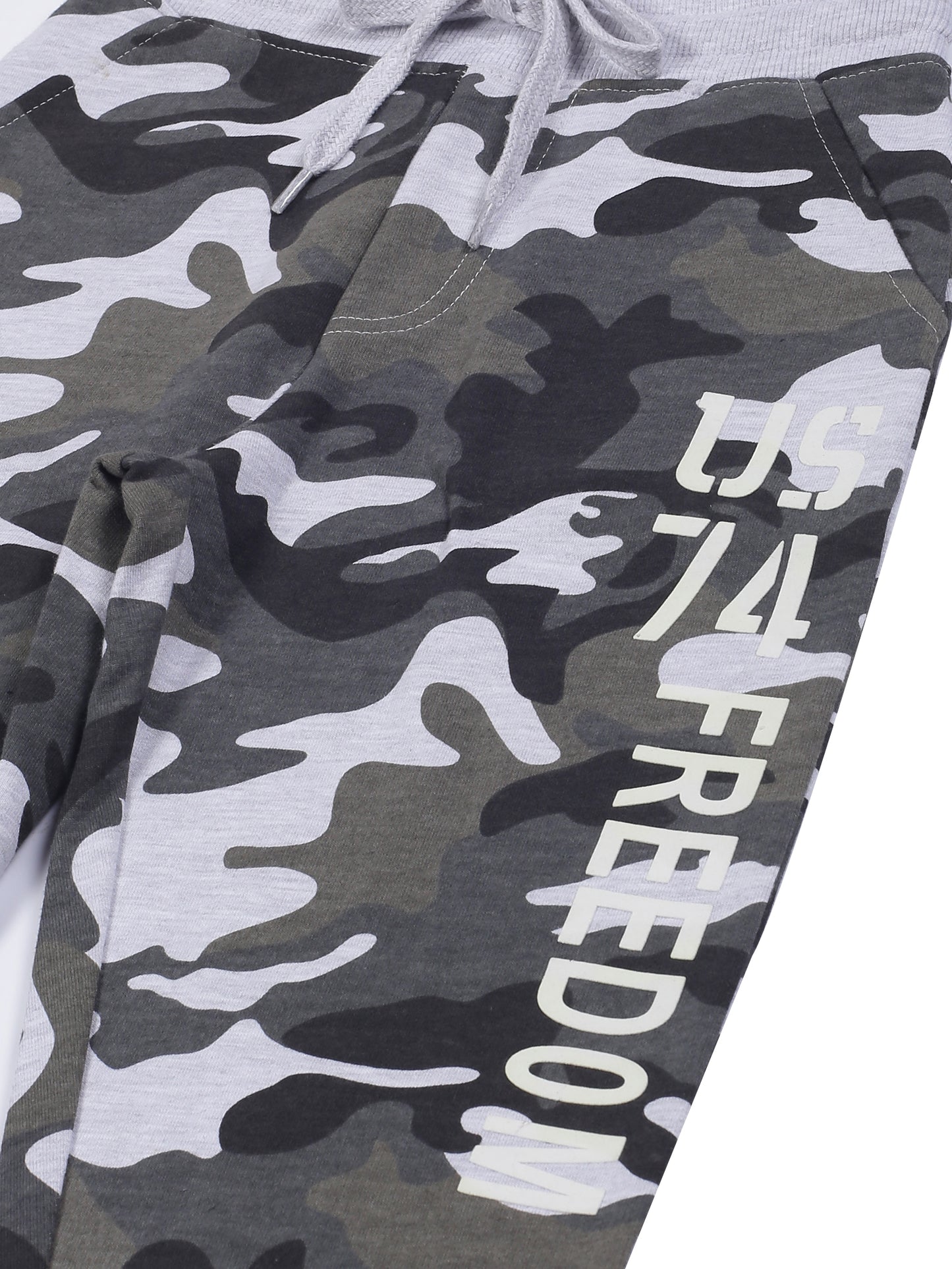 Boys U.S Print Jogger Track Pant- Camoflague
